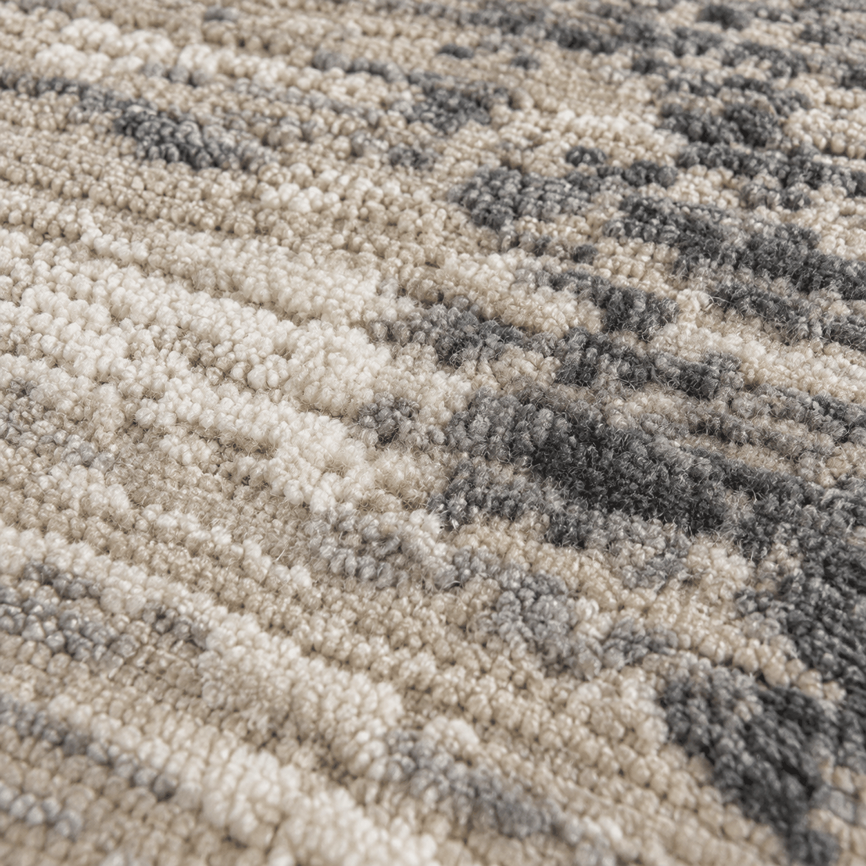 Tapete All Decor Ankara Turco Abstrato Texturizado Stone Grey Creme e Cinza Retangular