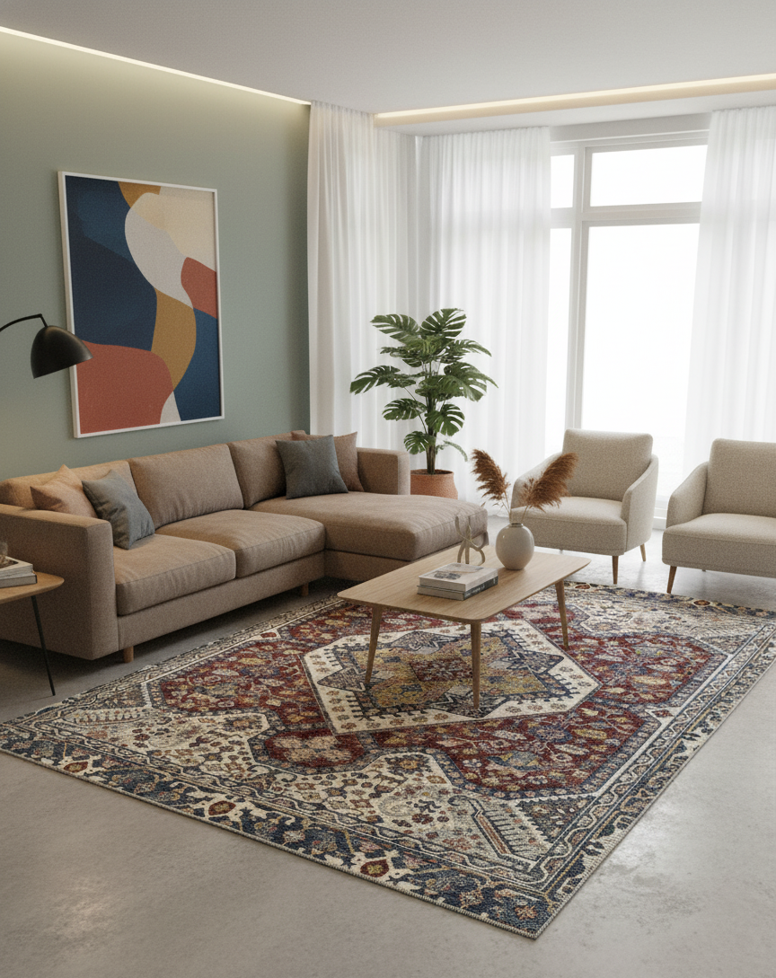 Tapete Turco Coliseo desenho 5 Retangular ED