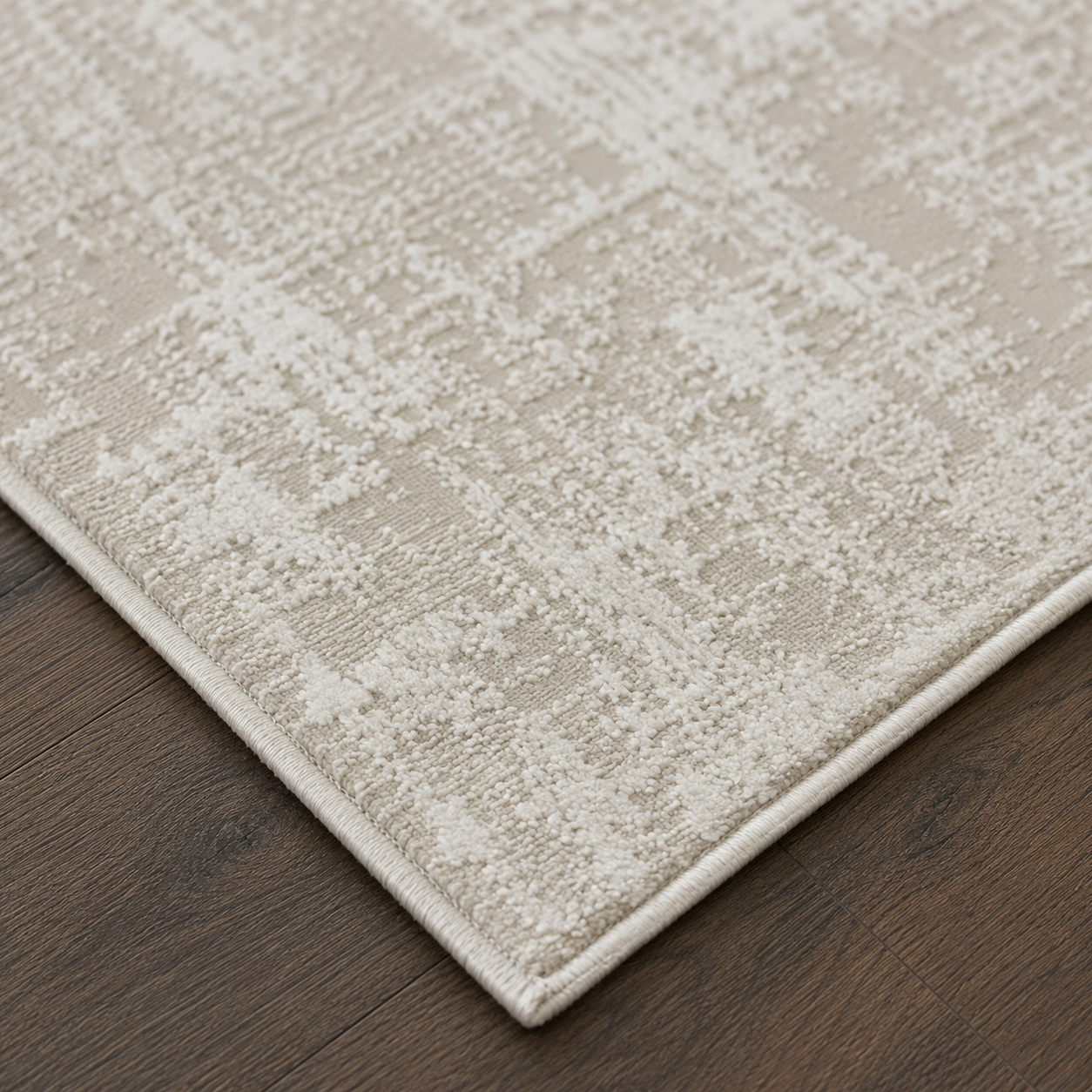 Tapete All Decor Ankara White Cream Turco Abstrato Bege e Creme Retangular