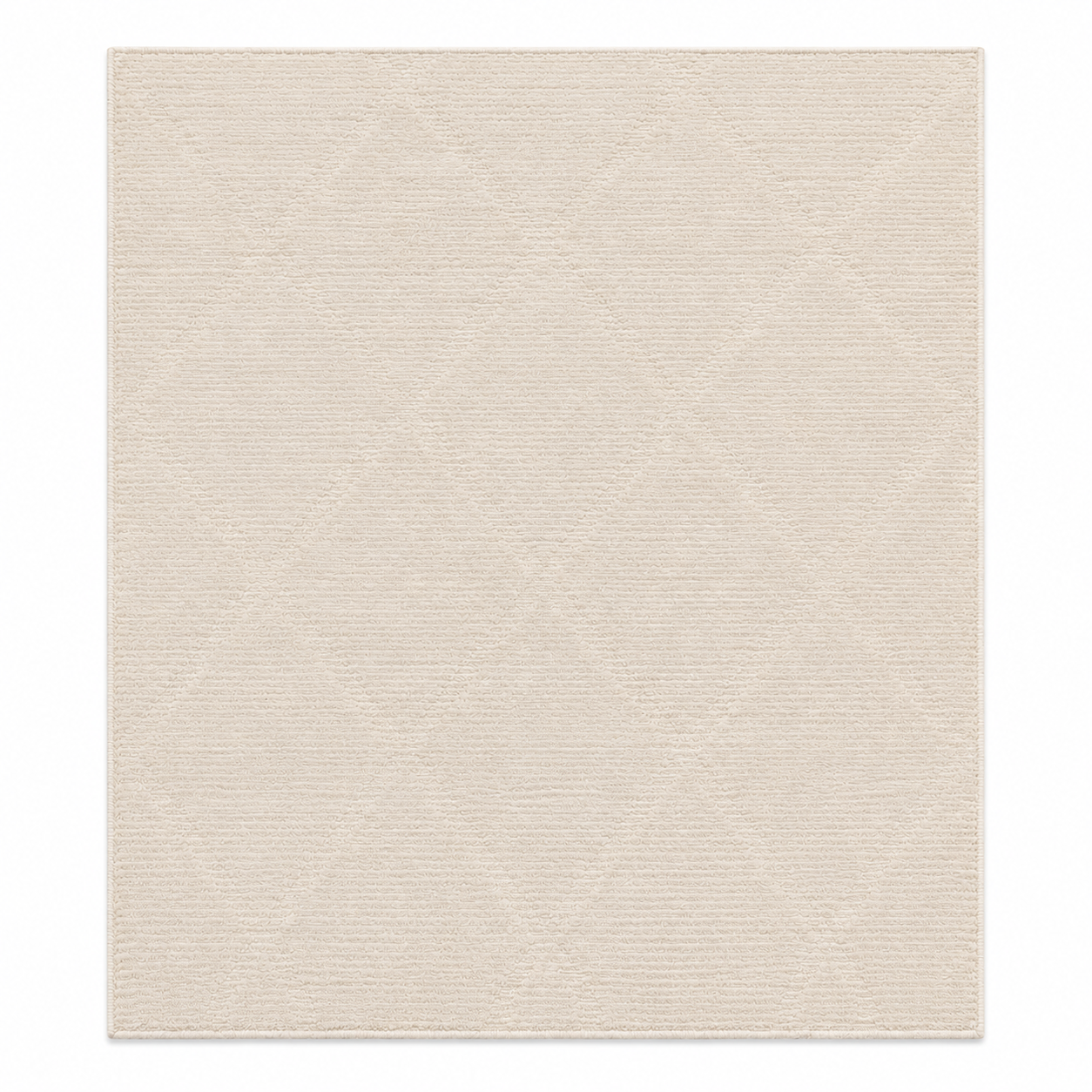 Tapete All Decor Turco Ankara Cotelê Cream & Cream Retangular 2,00 × 2,50 m