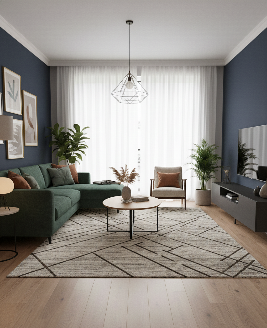 Tapete Turco Carrara cor 3 Retangular ED