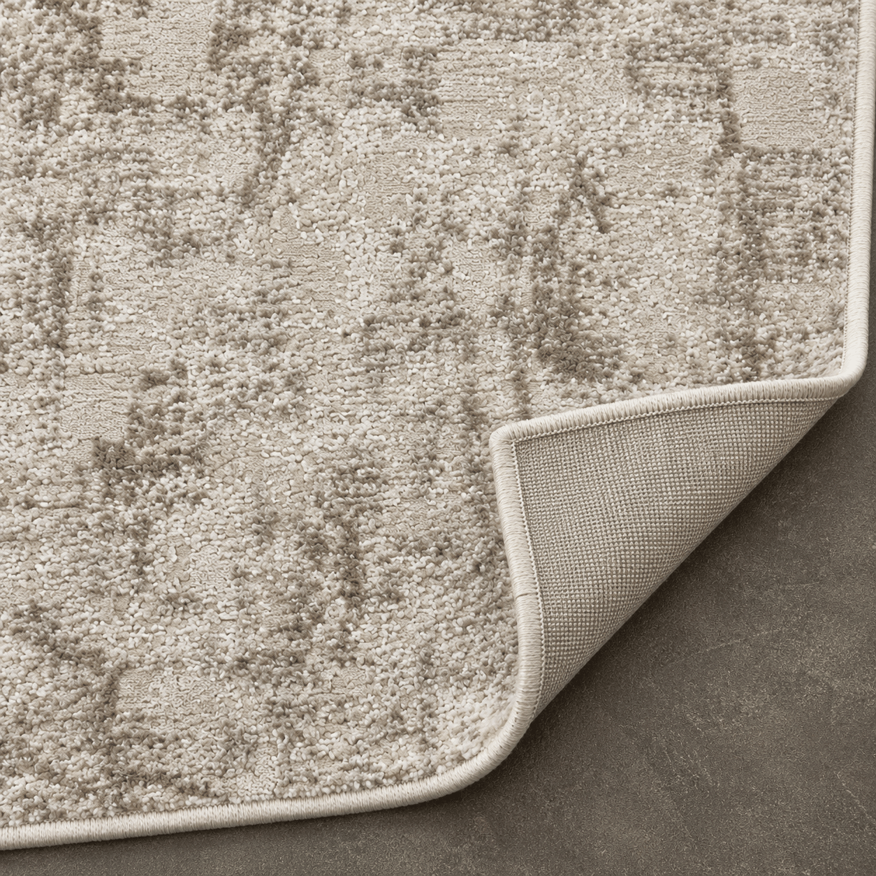 Tapete All Decor Ankara Turco Abstrato Texturizado Bege e Creme Retangular