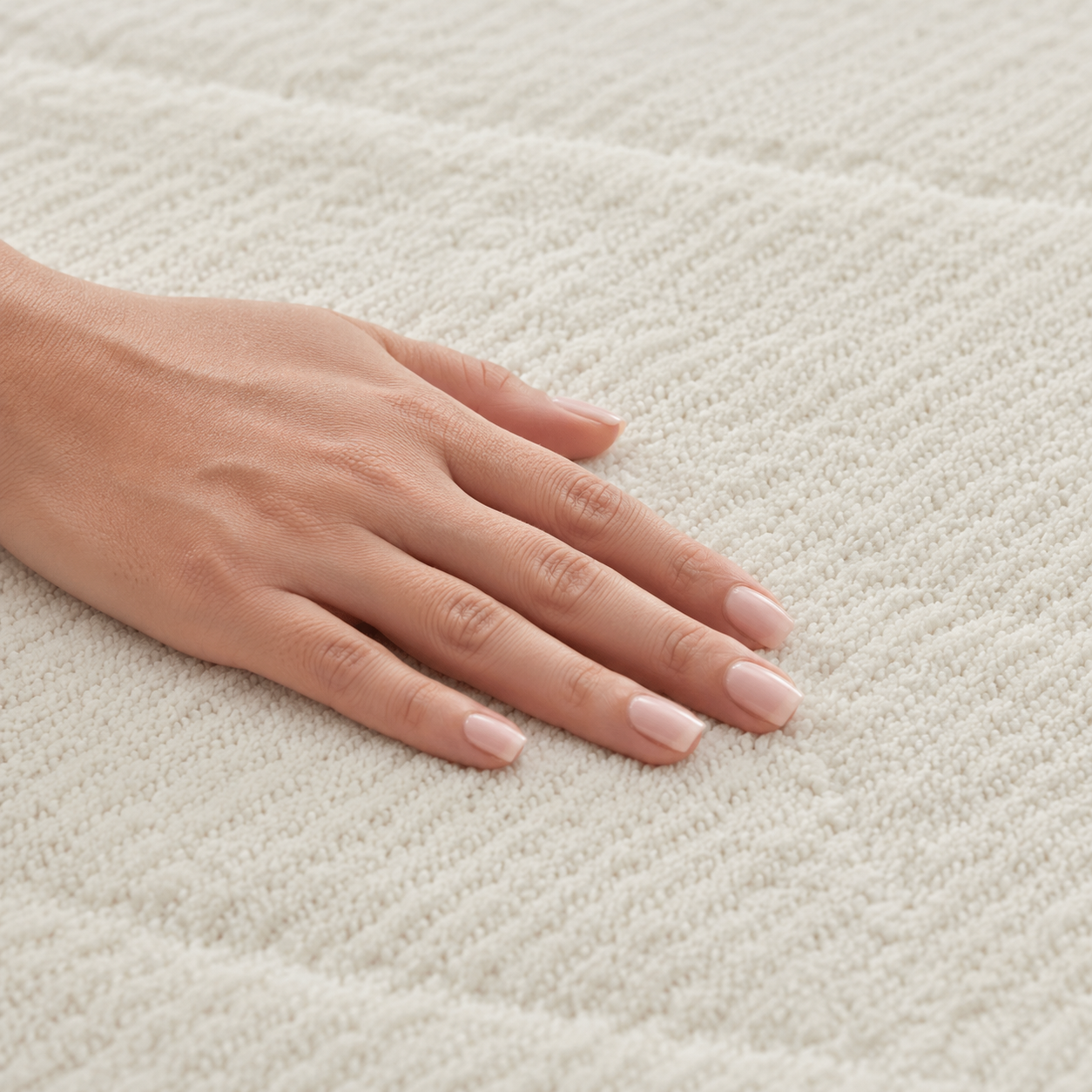 Tapete All Decor Turco Ankara Cotelê Cream & Cream Retangular 2,00 × 2,50 m