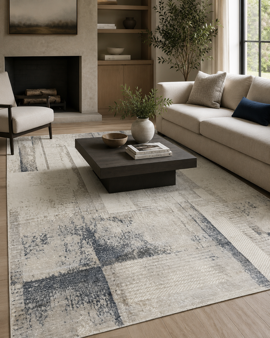 Tapete Turco Retangular Urban Blue TR 2,00 x 2,50
