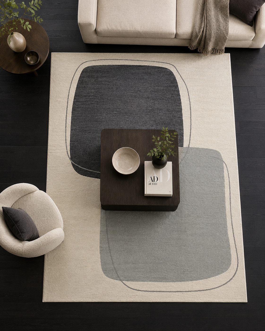 Tapete Egípcio Retangular Slate TL 2,00 x 2,50