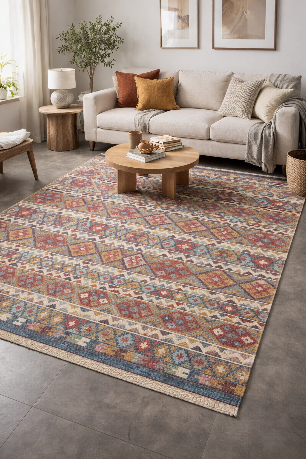 Tapete Turco Kilim Retangular Tribal Essence