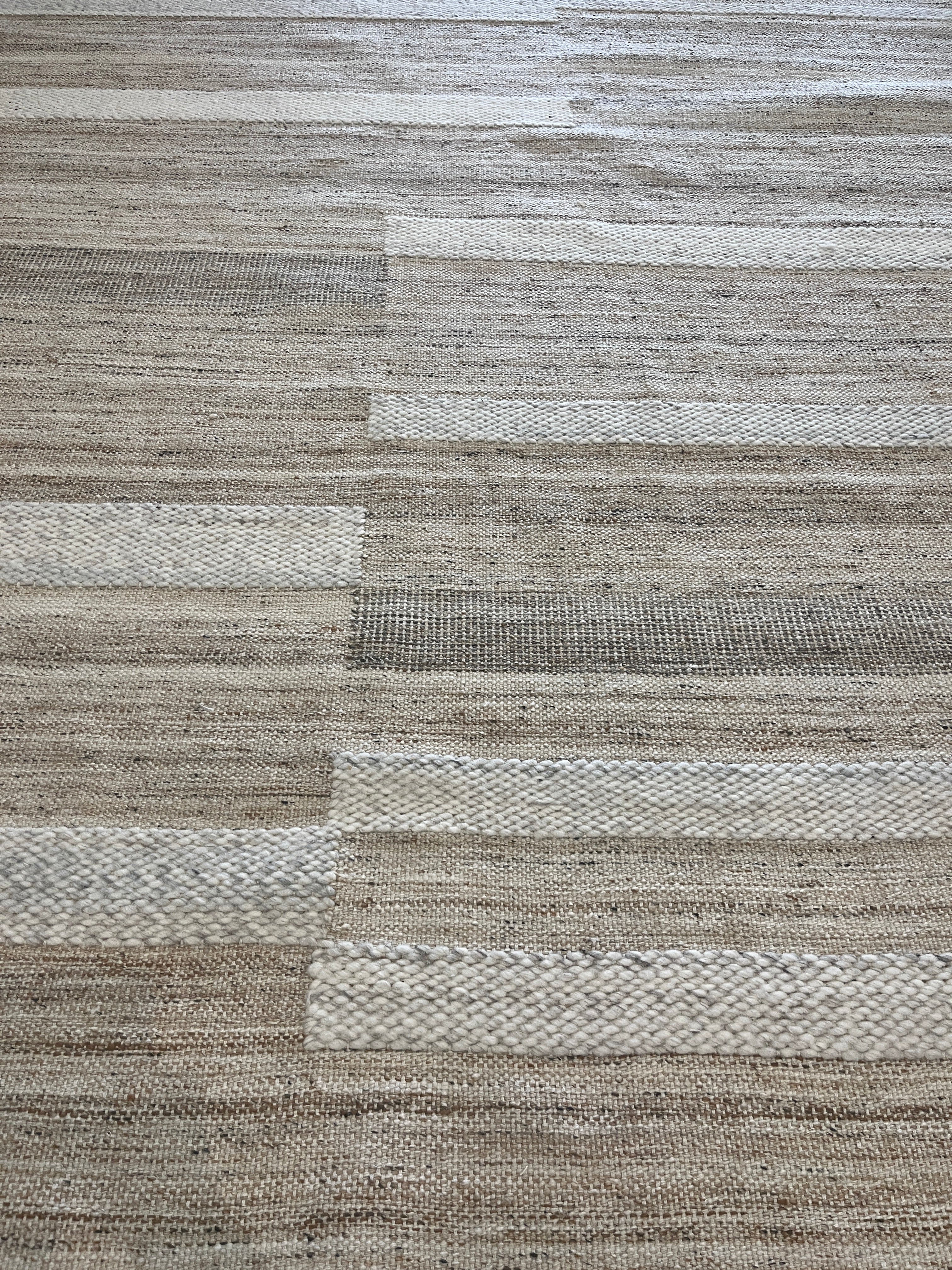 Tapete Indiano Artesanal Retangular Bege Marfim AB 2,00 x 3,00