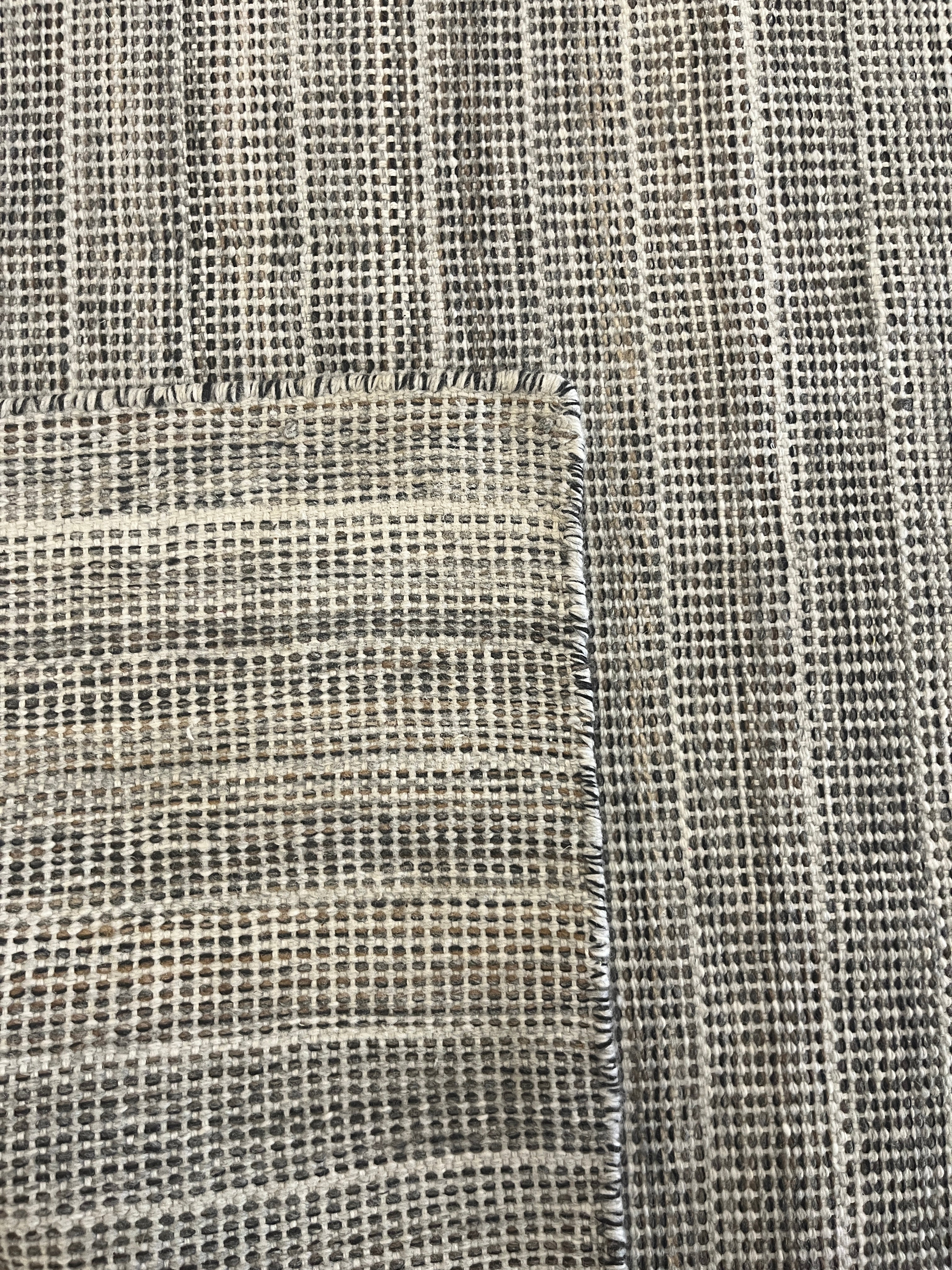 Tapete Indiano Artesanal Retangular Cinza Marrom AB 2,50 x 3,00