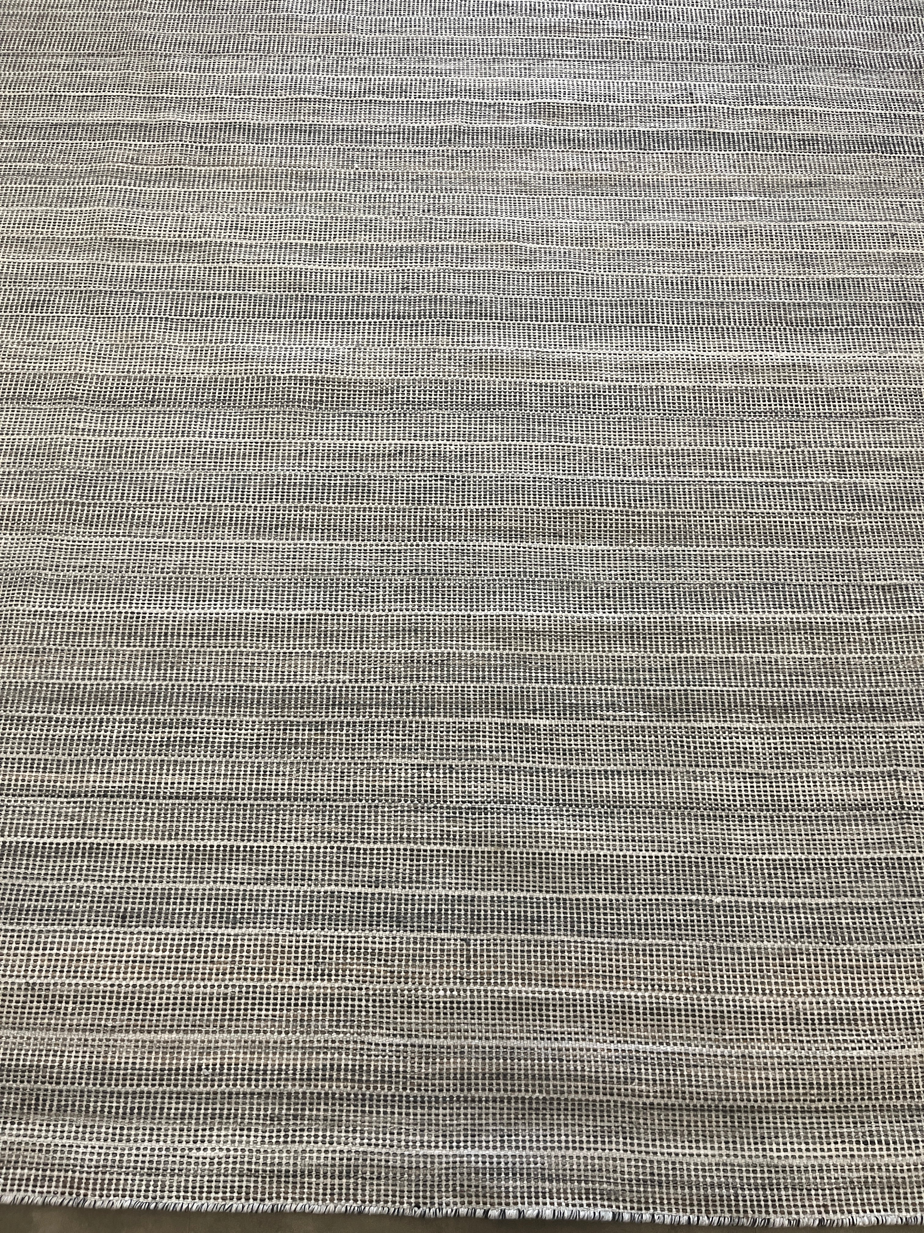 Tapete Indiano Artesanal Retangular Cinza Marrom AB 2,50 x 3,00