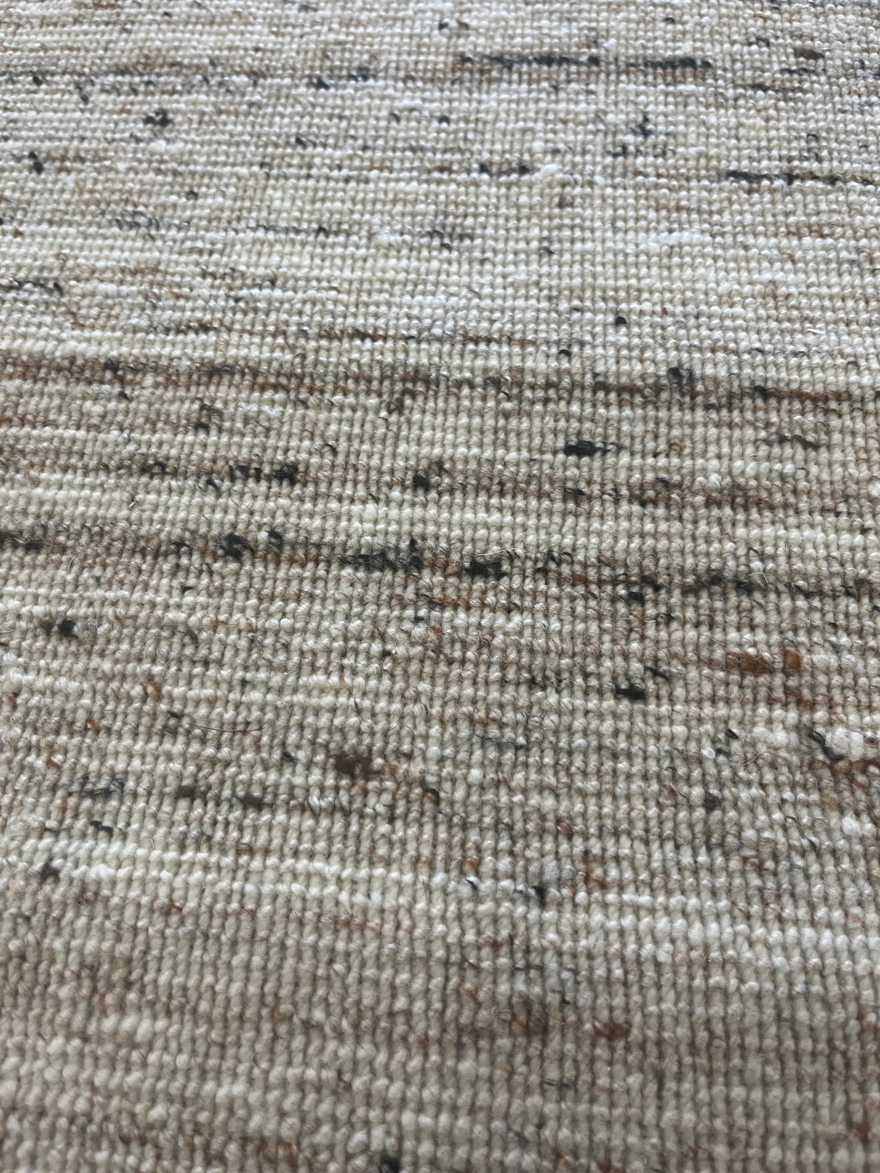 Tapete Indiano Artesanal Retangular Bege Marfim AB 2,50 x 3,00