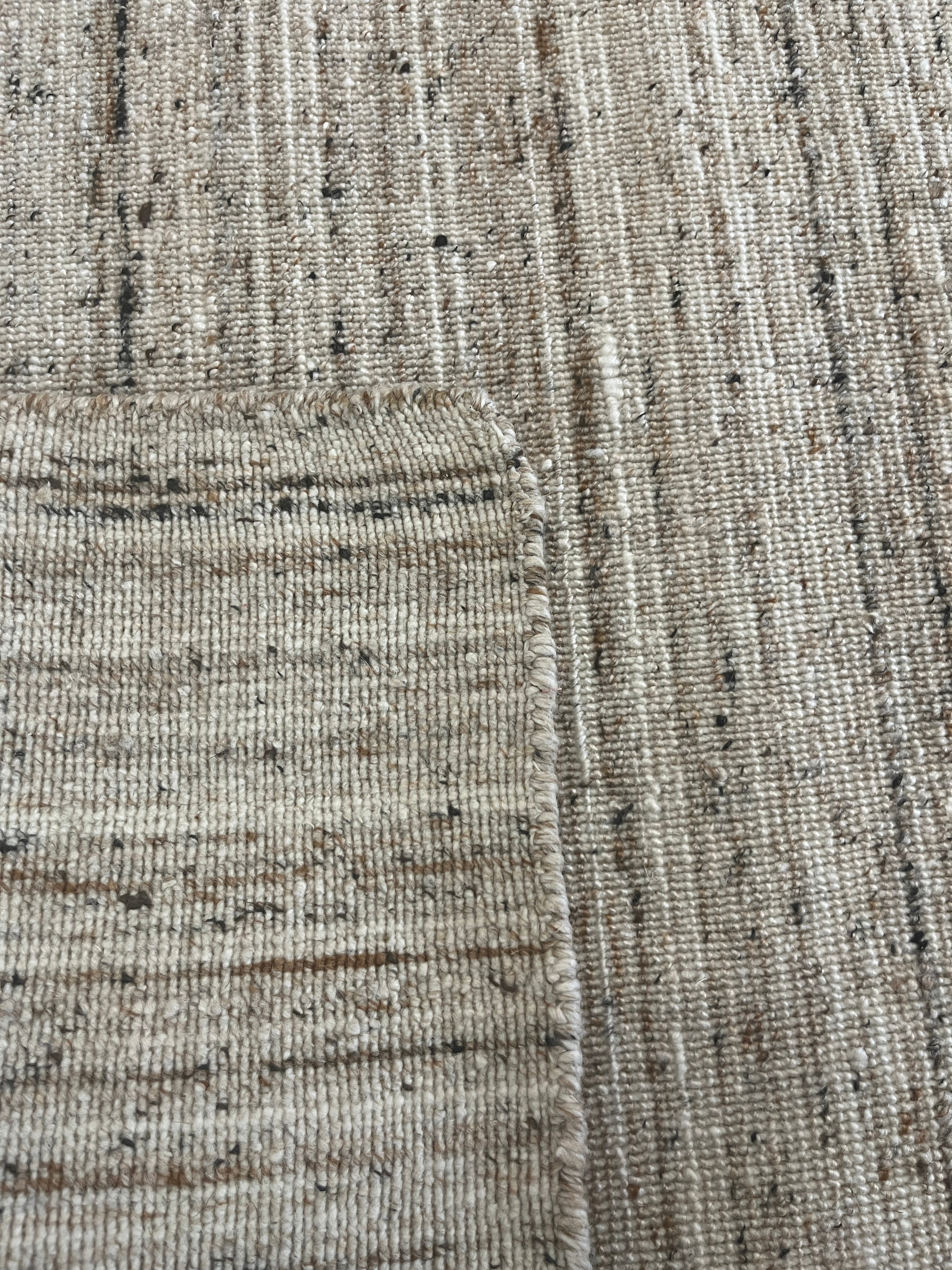 Tapete Indiano Artesanal Retangular Bege Marfim AB 2,50 x 3,00