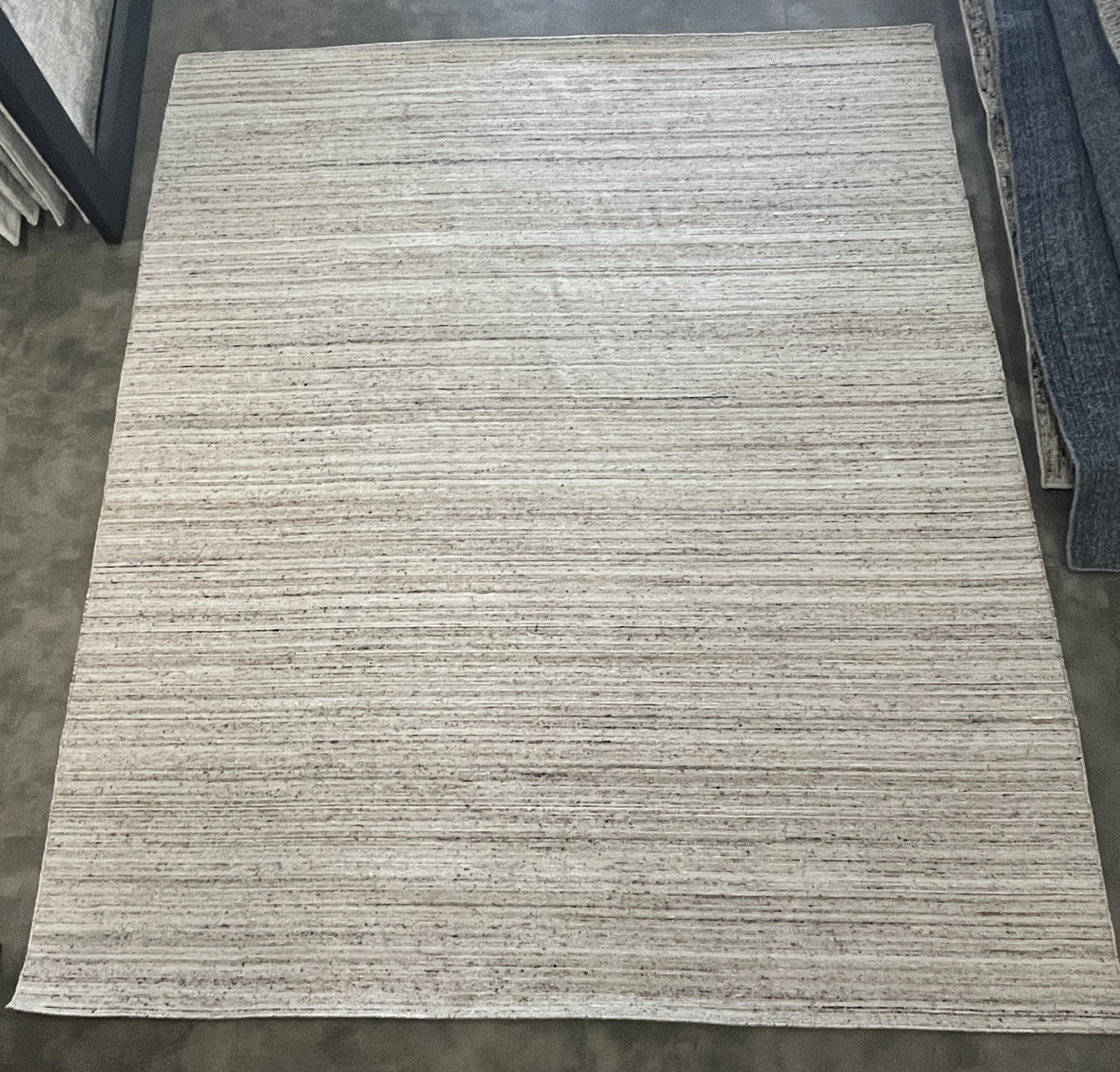 Tapete Indiano Artesanal Retangular Bege Marfim AB 2,50 x 3,00