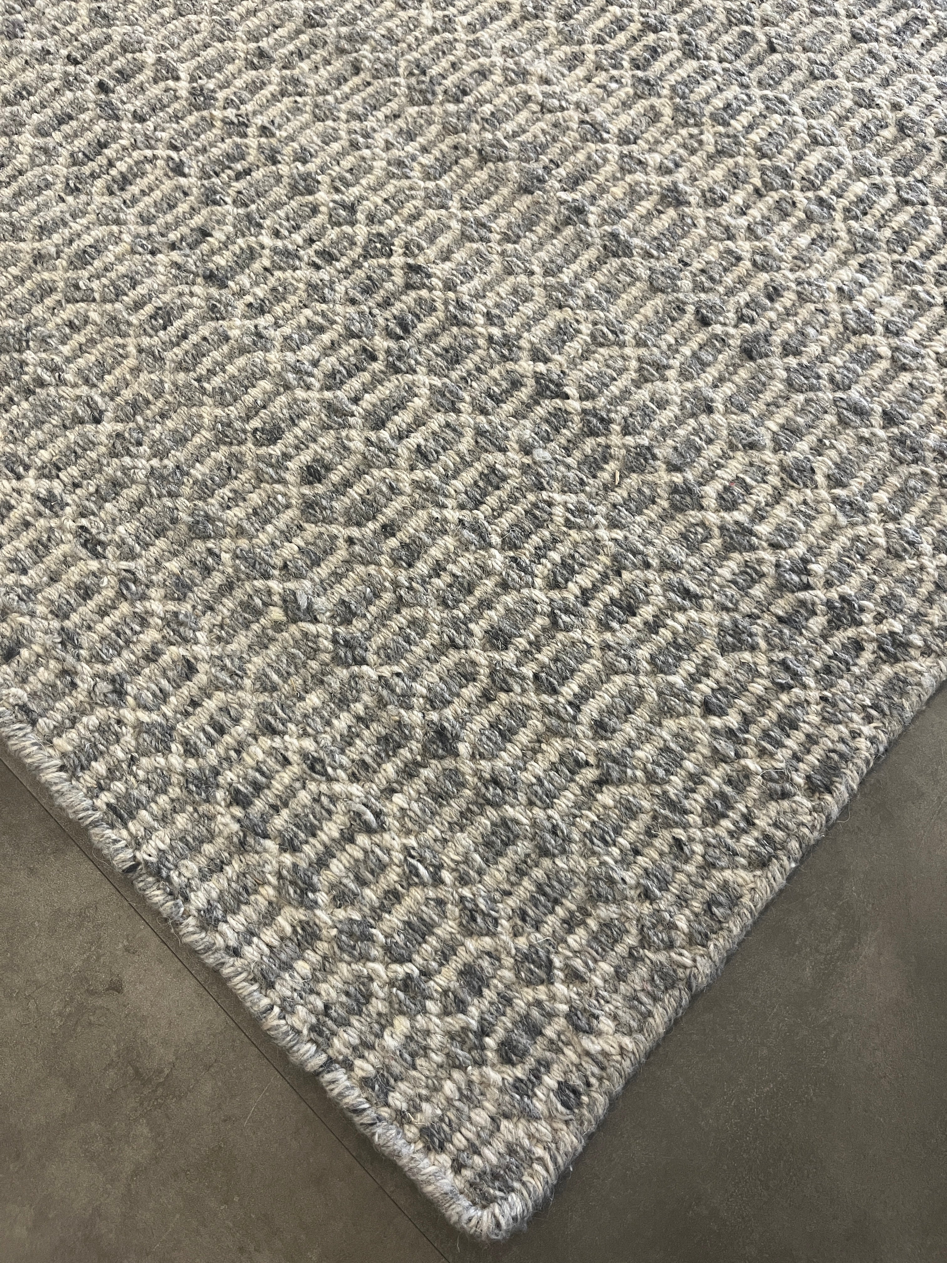 Tapete Indiano Artesanal Retangular Cinza GC 2,50 x 3,00