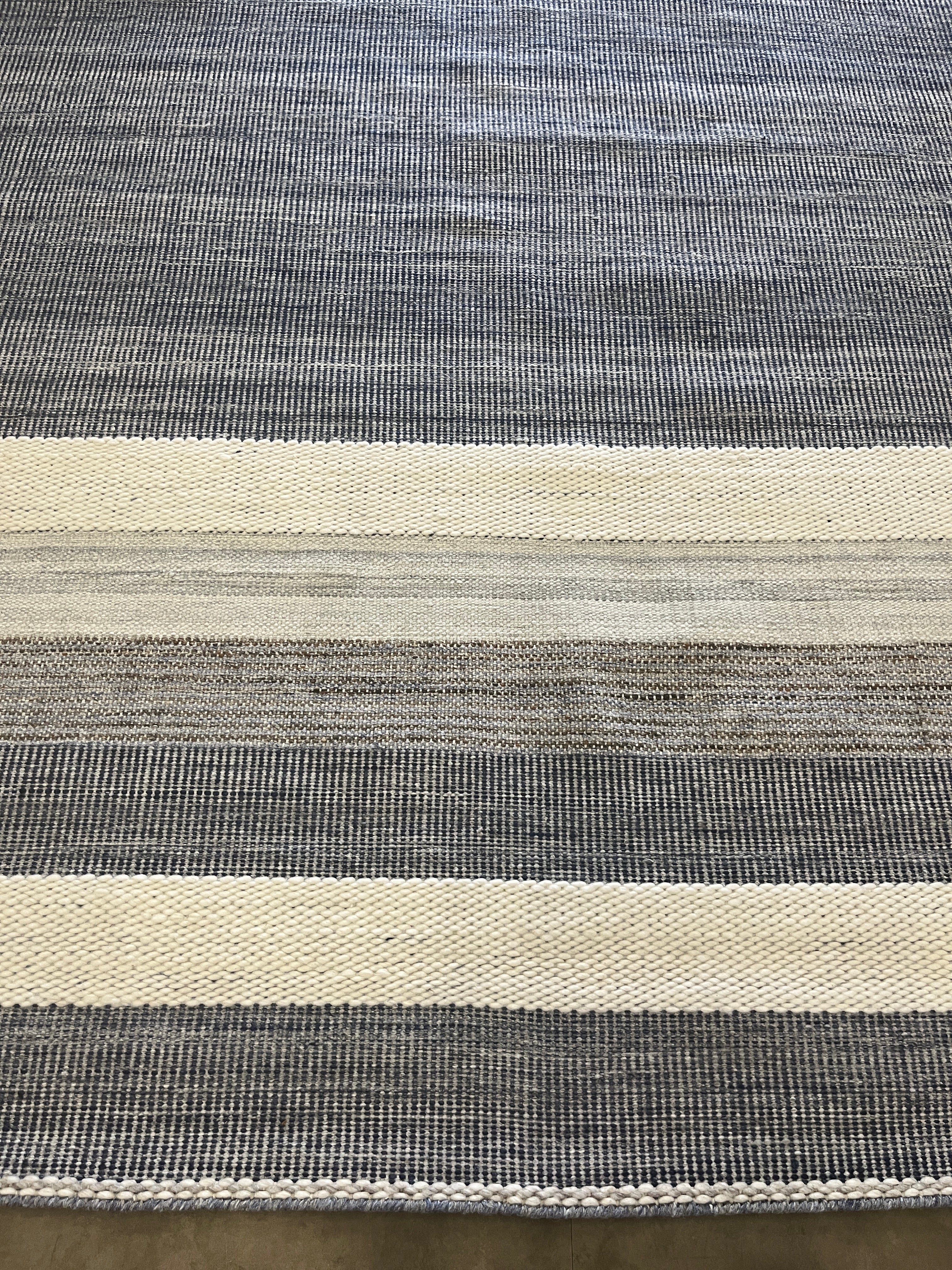 Tapete Indiano Artesanal Retangular Azul Stone 2,00 x 3,00