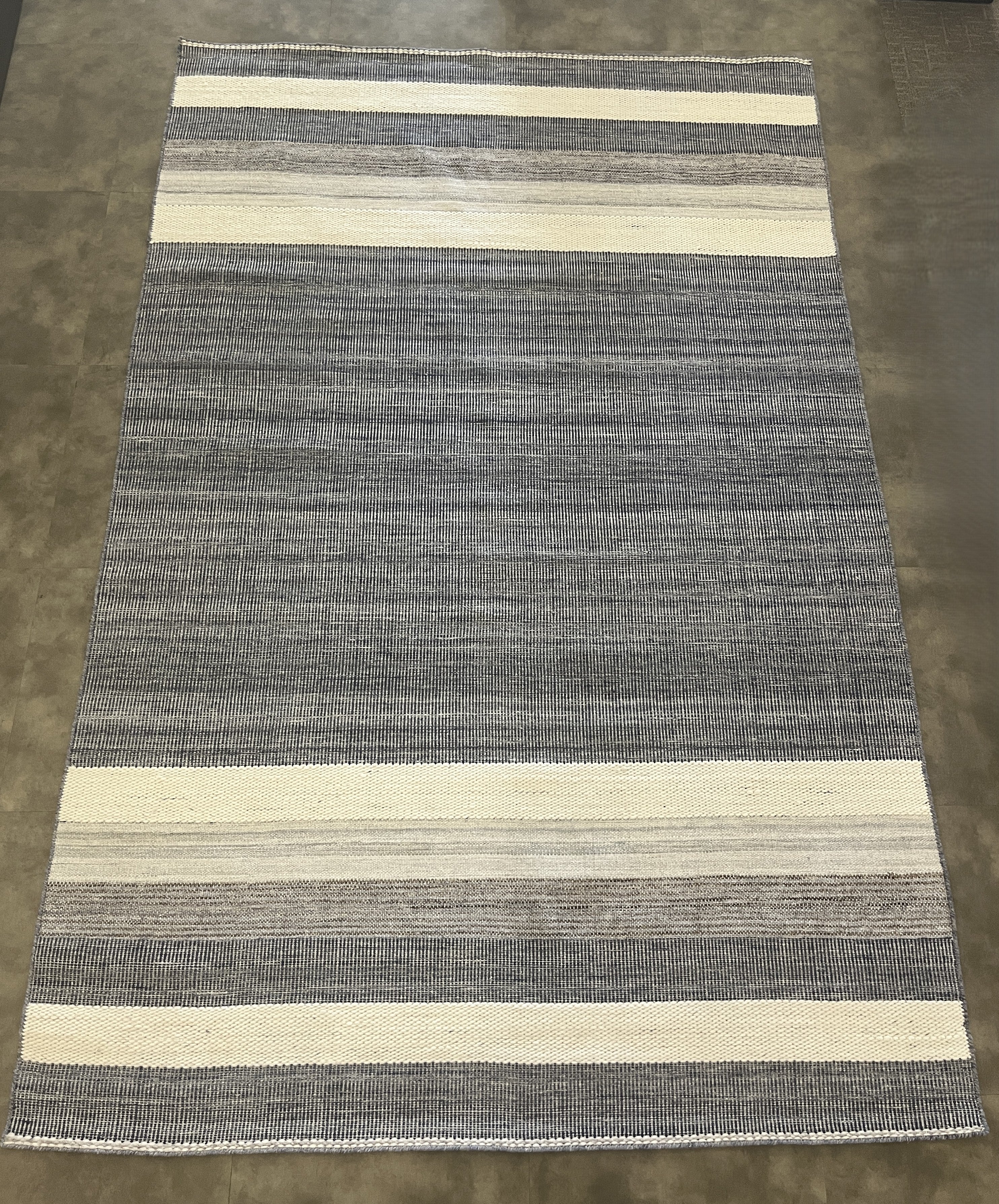 Tapete Indiano Artesanal Retangular Azul Stone 2,00 x 3,00