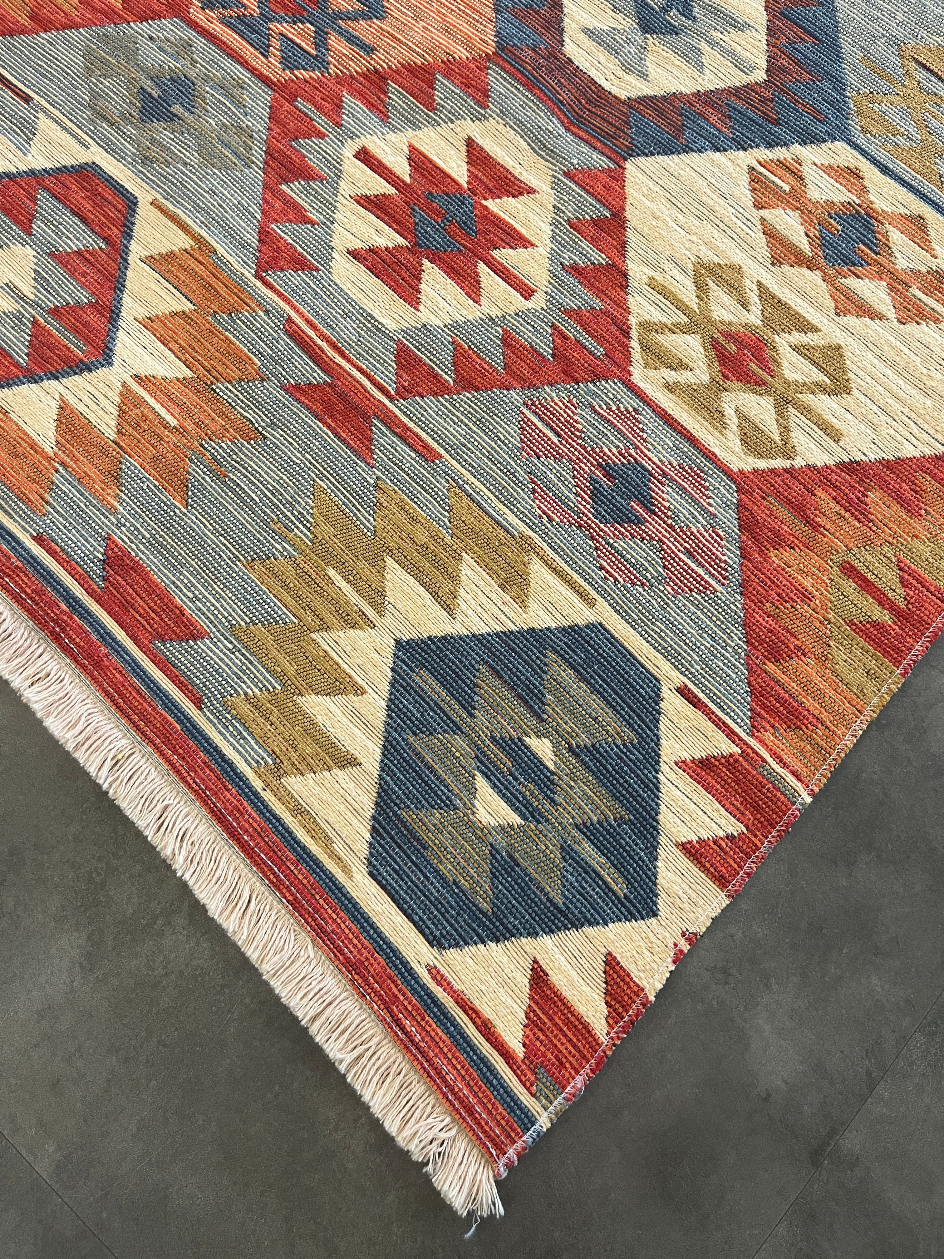 Tapete Turco Kilim Retangular Mosaico BH 1,50 x 2,00