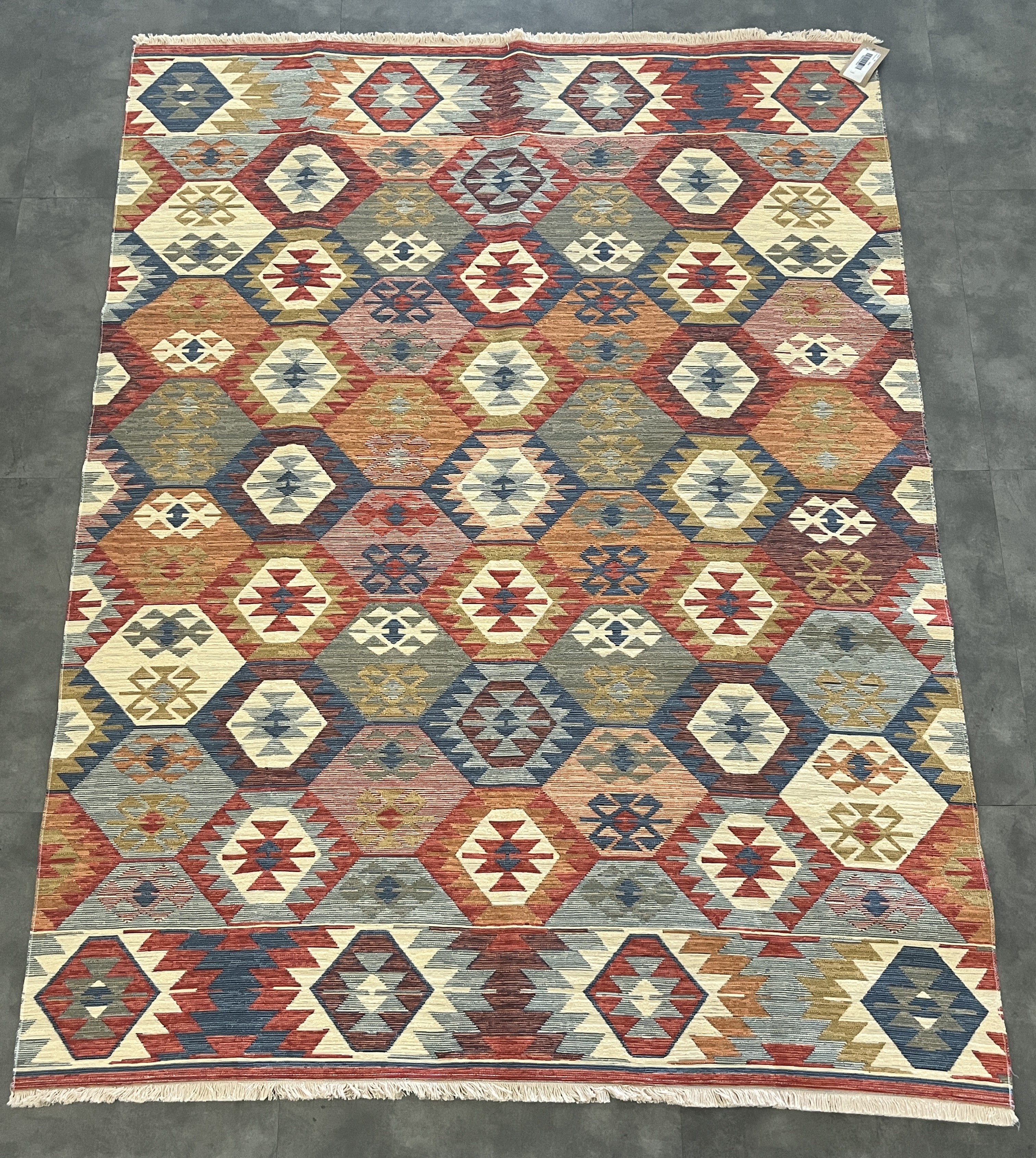Tapete Turco Kilim Retangular Mosaico BH 1,50 x 2,00