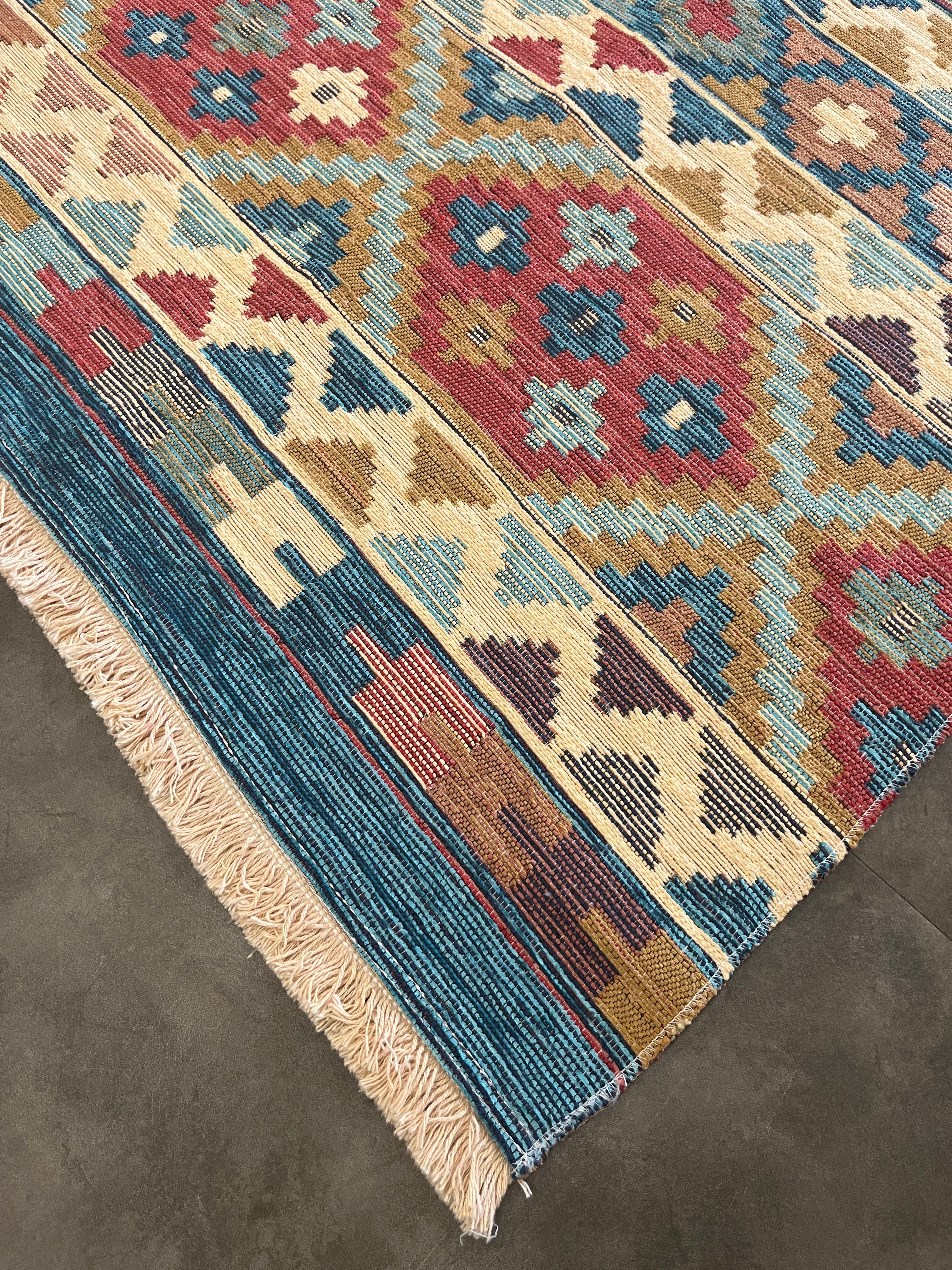 Tapete Turco Kilim Retangular Desenho 1006 1,50 x 2,00