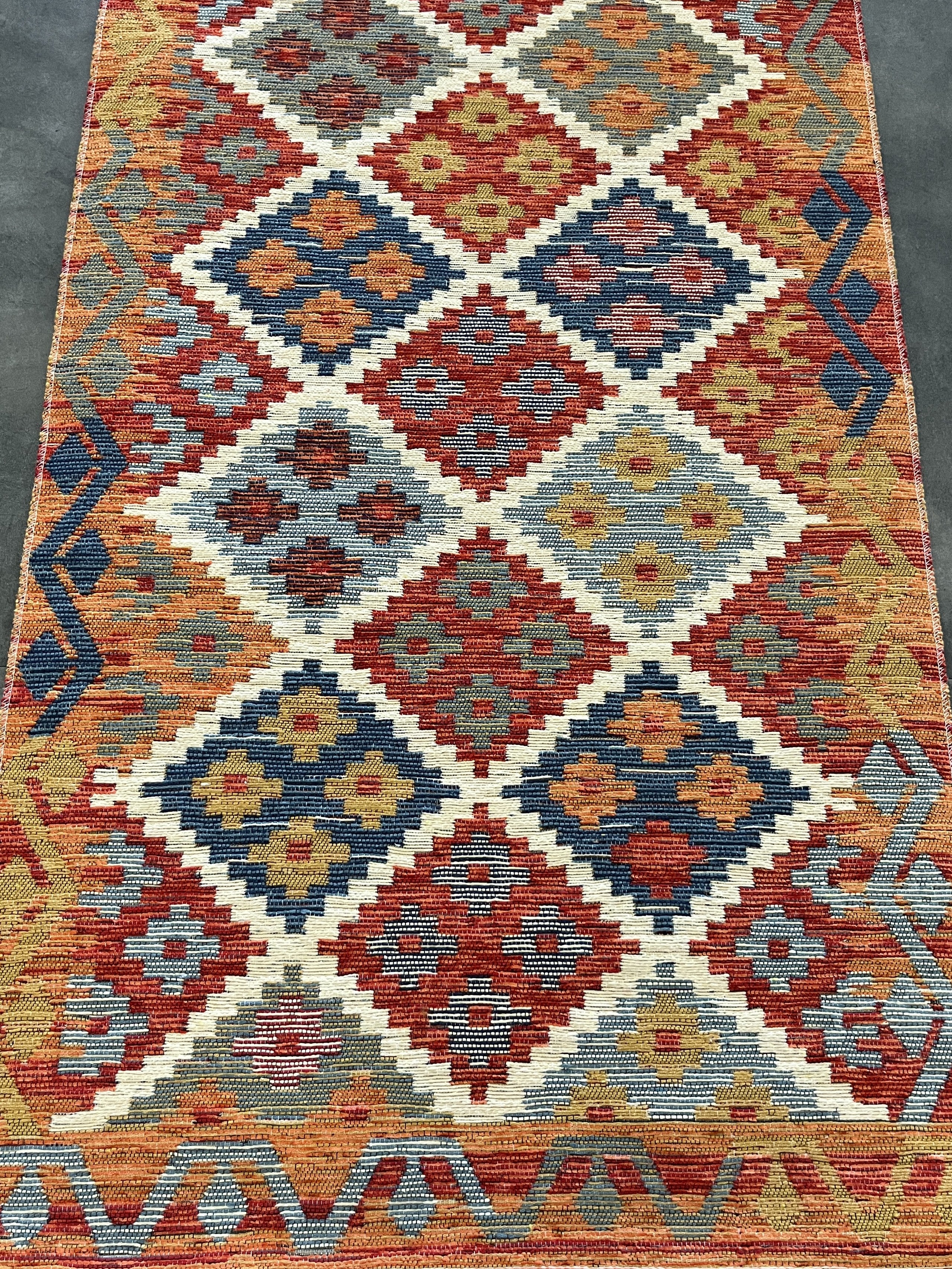 Tapete Kilim Turco Retangular Raízes do Oriente BH 0,60 x 1,80