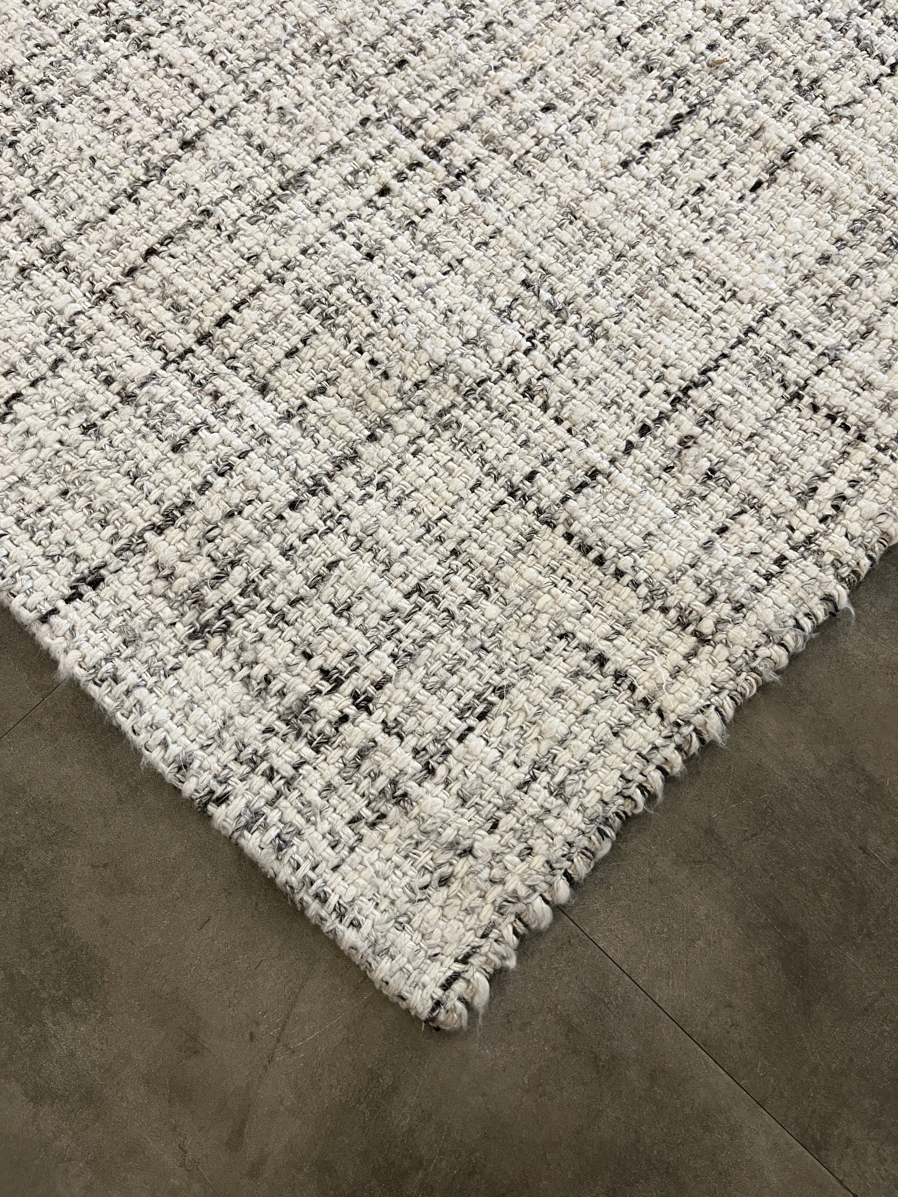 Tapete Indiano Artesanal Retangular Ivory Grey GC 2,00 x 2,50
