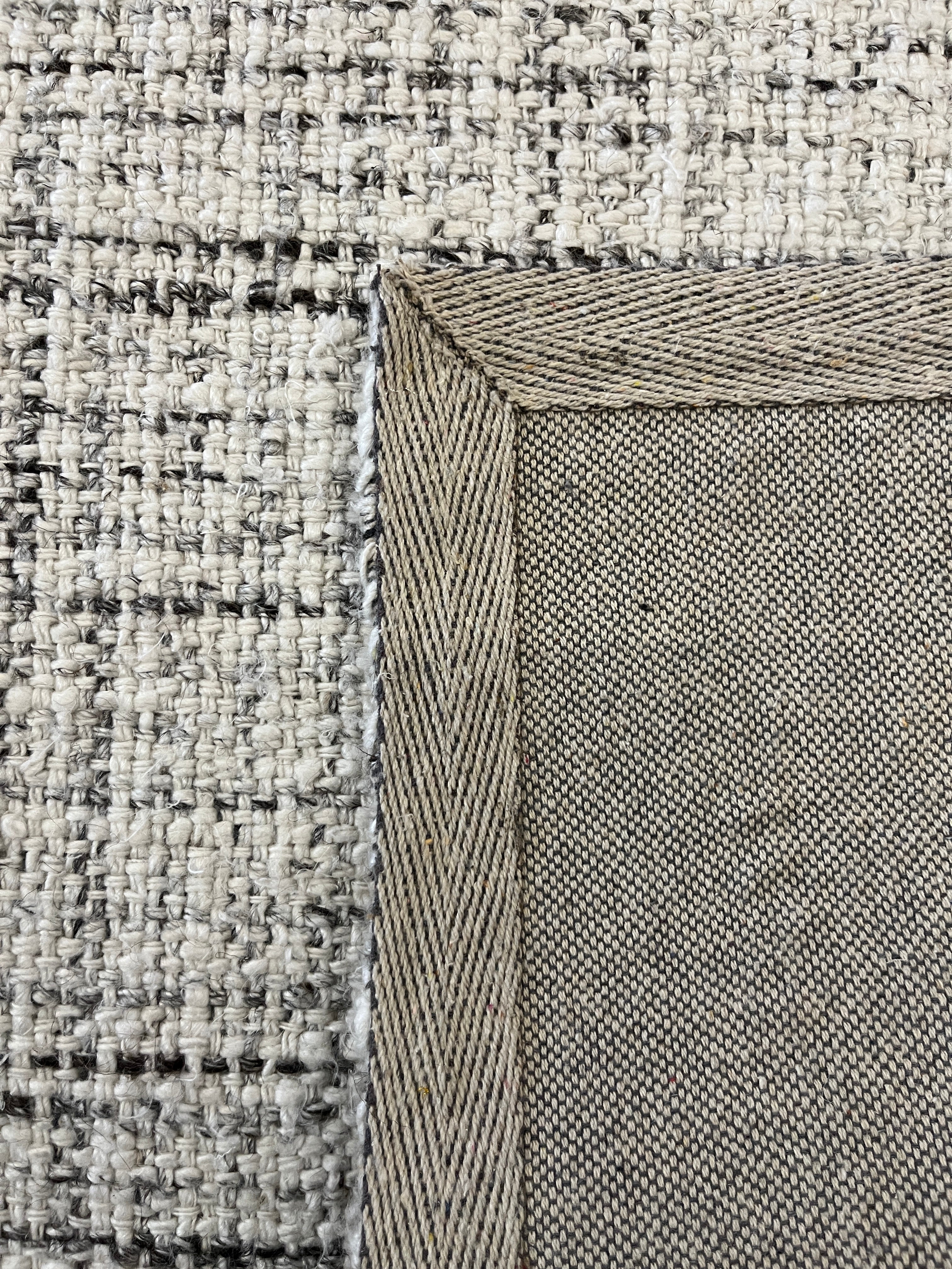 Tapete Indiano Artesanal Retangular Ivory Grey GC 2,00 x 2,50
