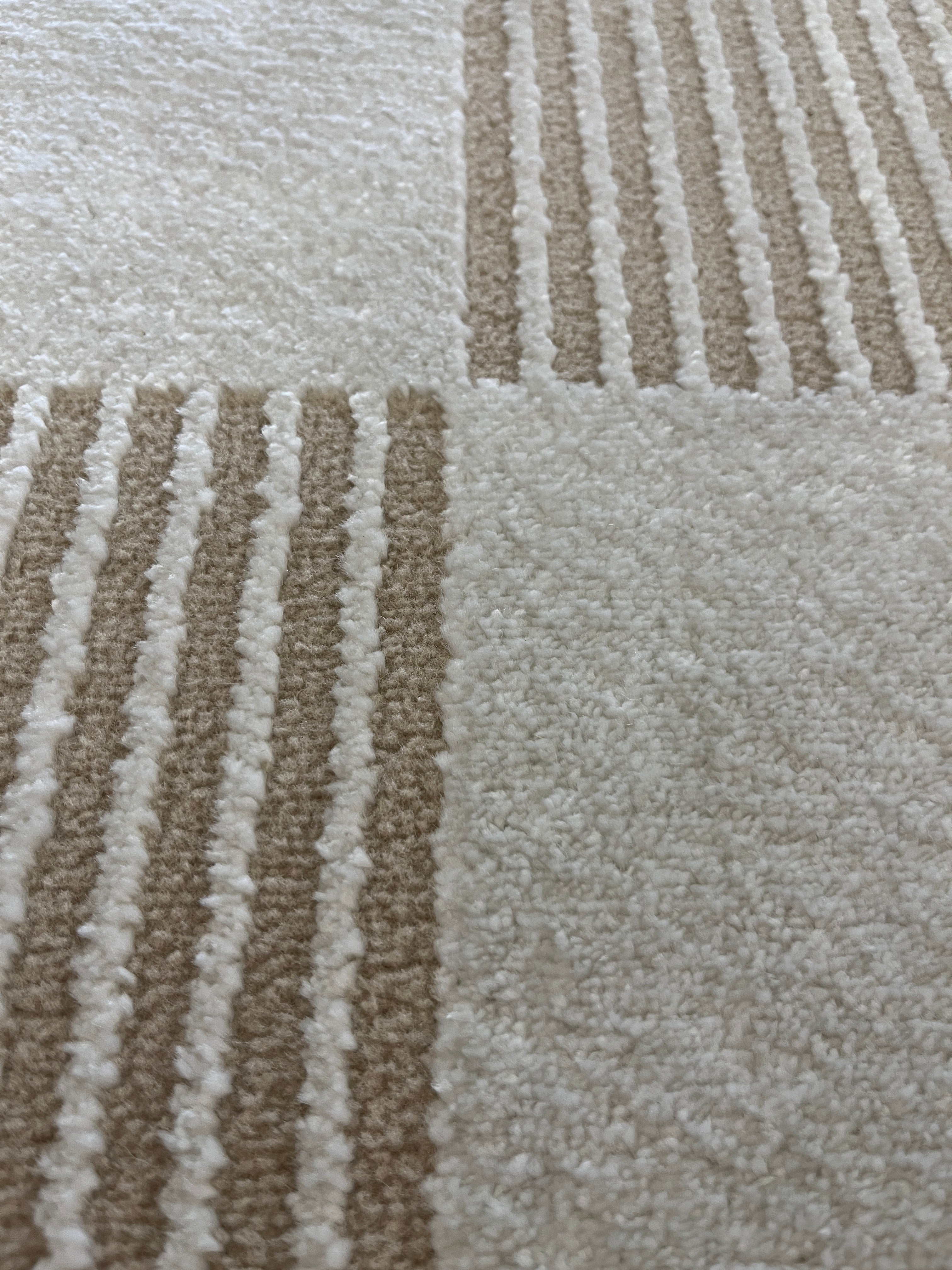 Tapete Turco Orgânico 2,50 x 3,00 Waves Cream  ED