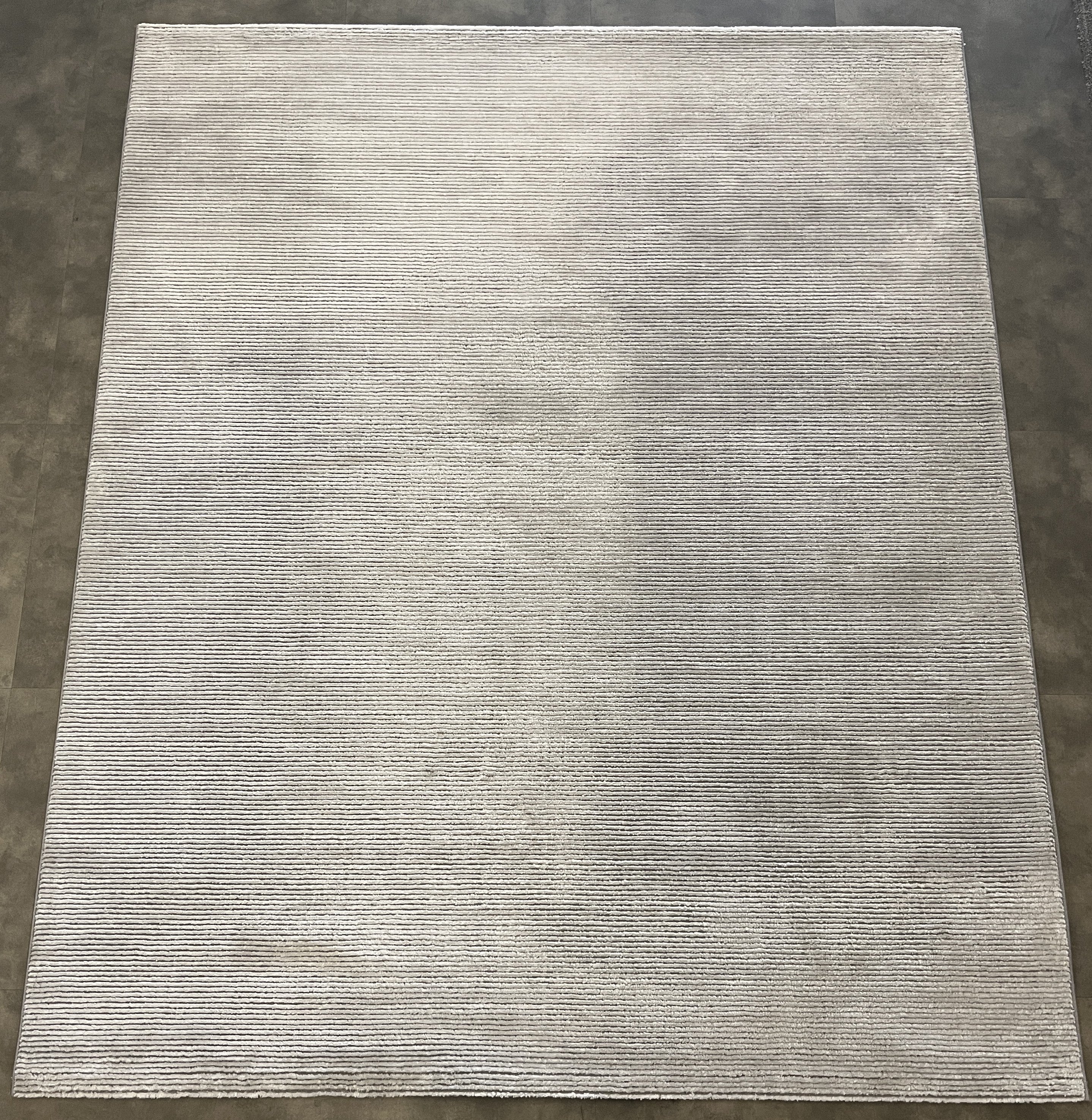 Tapete Turco Retangular Cotelê Cinza TR 2,00 x 2,50