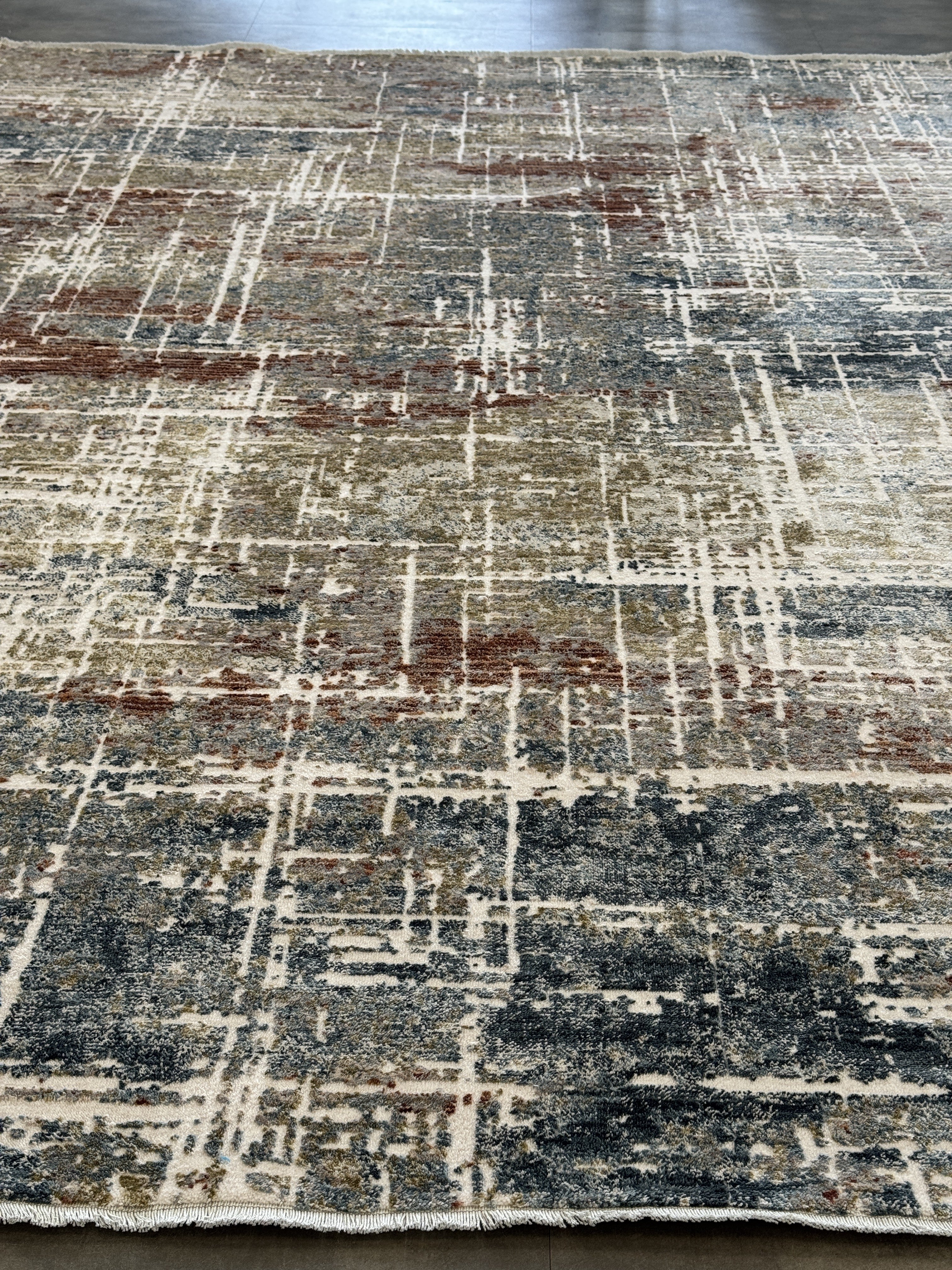 Tapete Turco Retangular Mahali Abstrato Cream Kremit CD