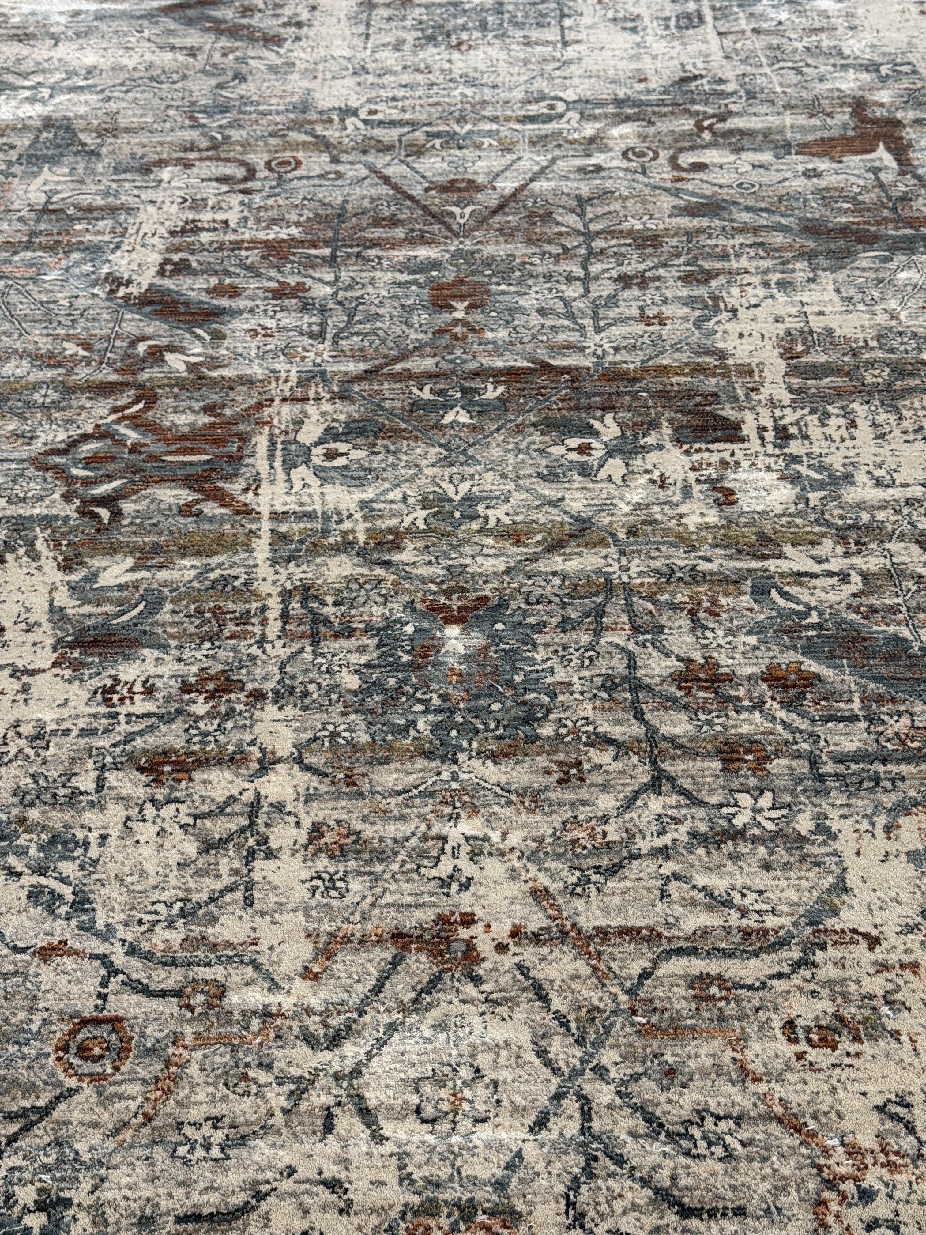 Tapete Turco Retangular Mahali Sparta Cream M. Grey CD