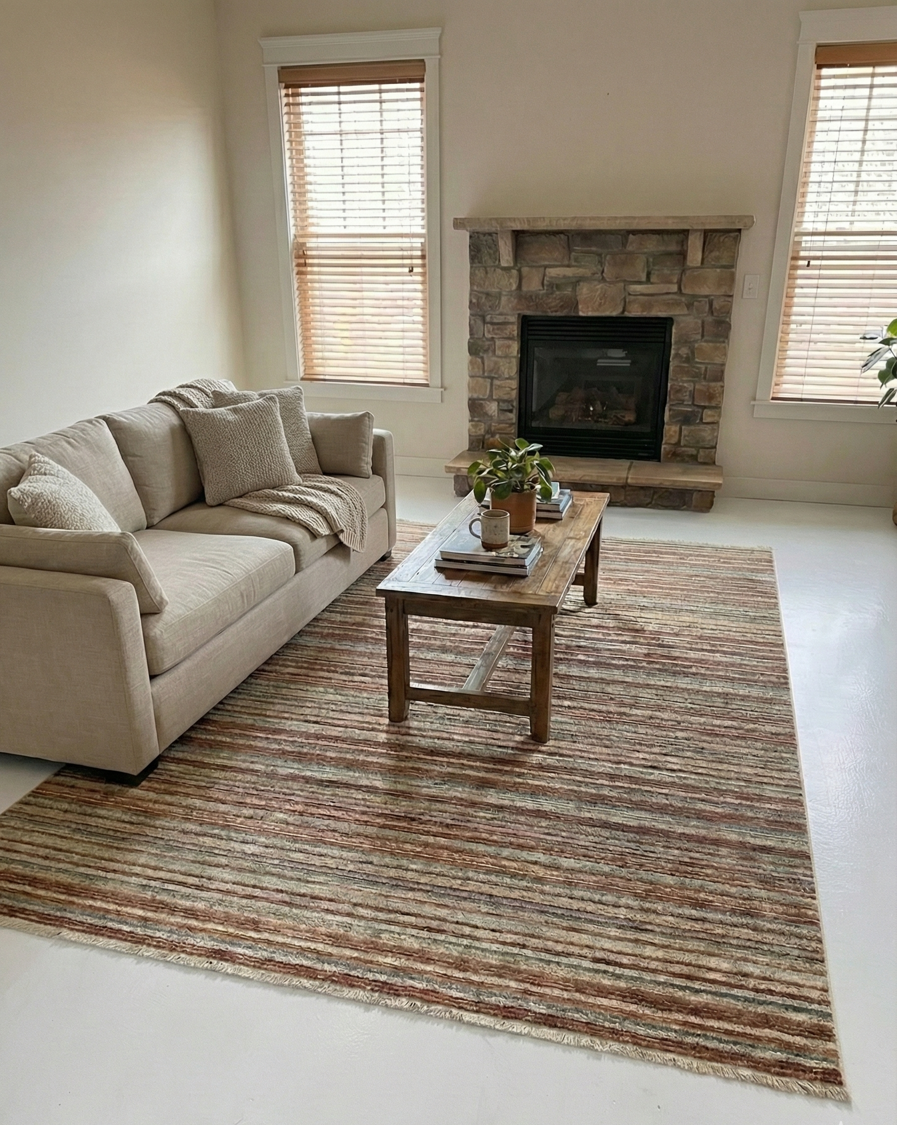 Tarepete Turco Retangular Mahali Listado Slim Blue Cream CD