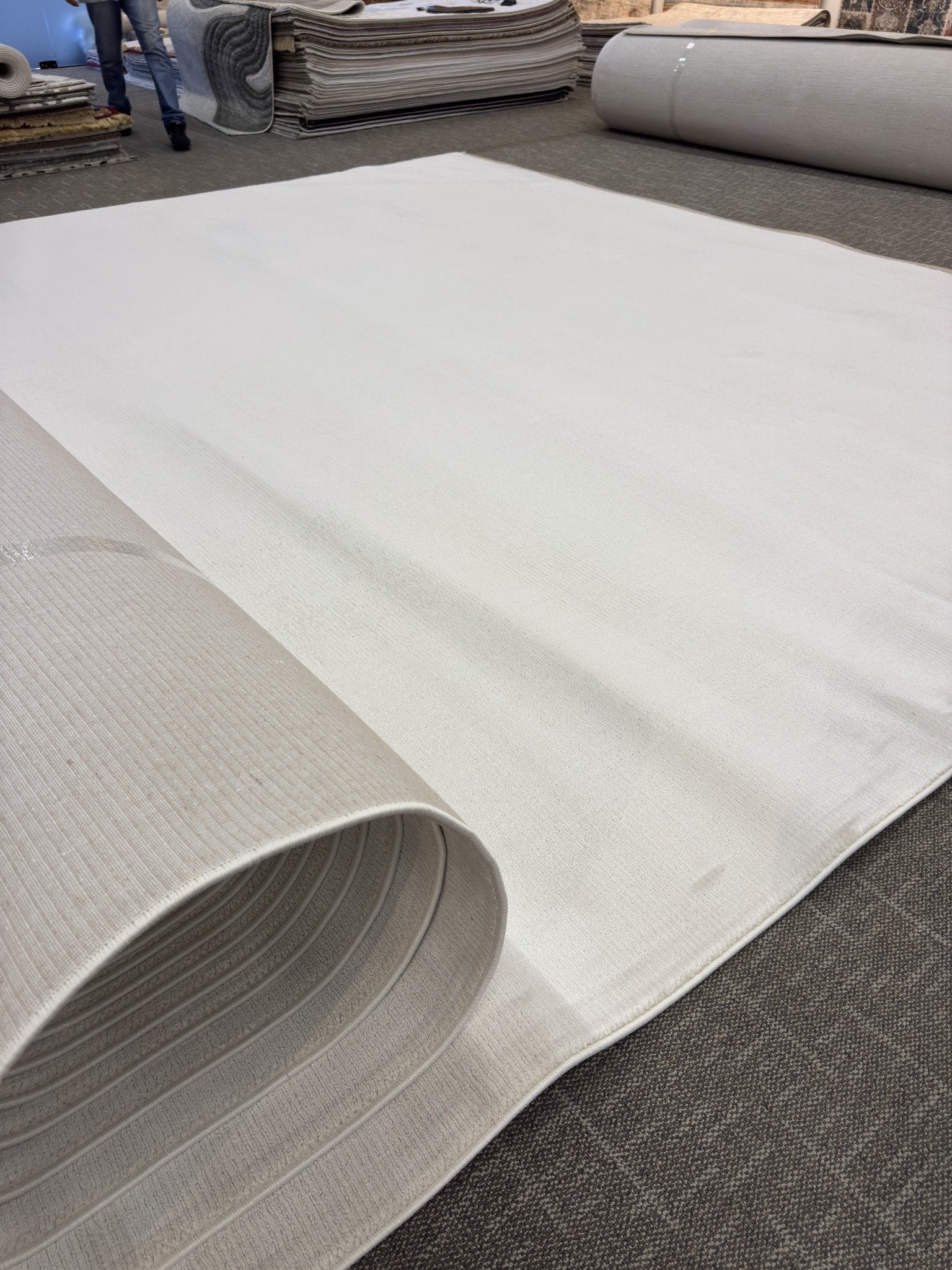 Tapete Turco Retangular Ankara White CD