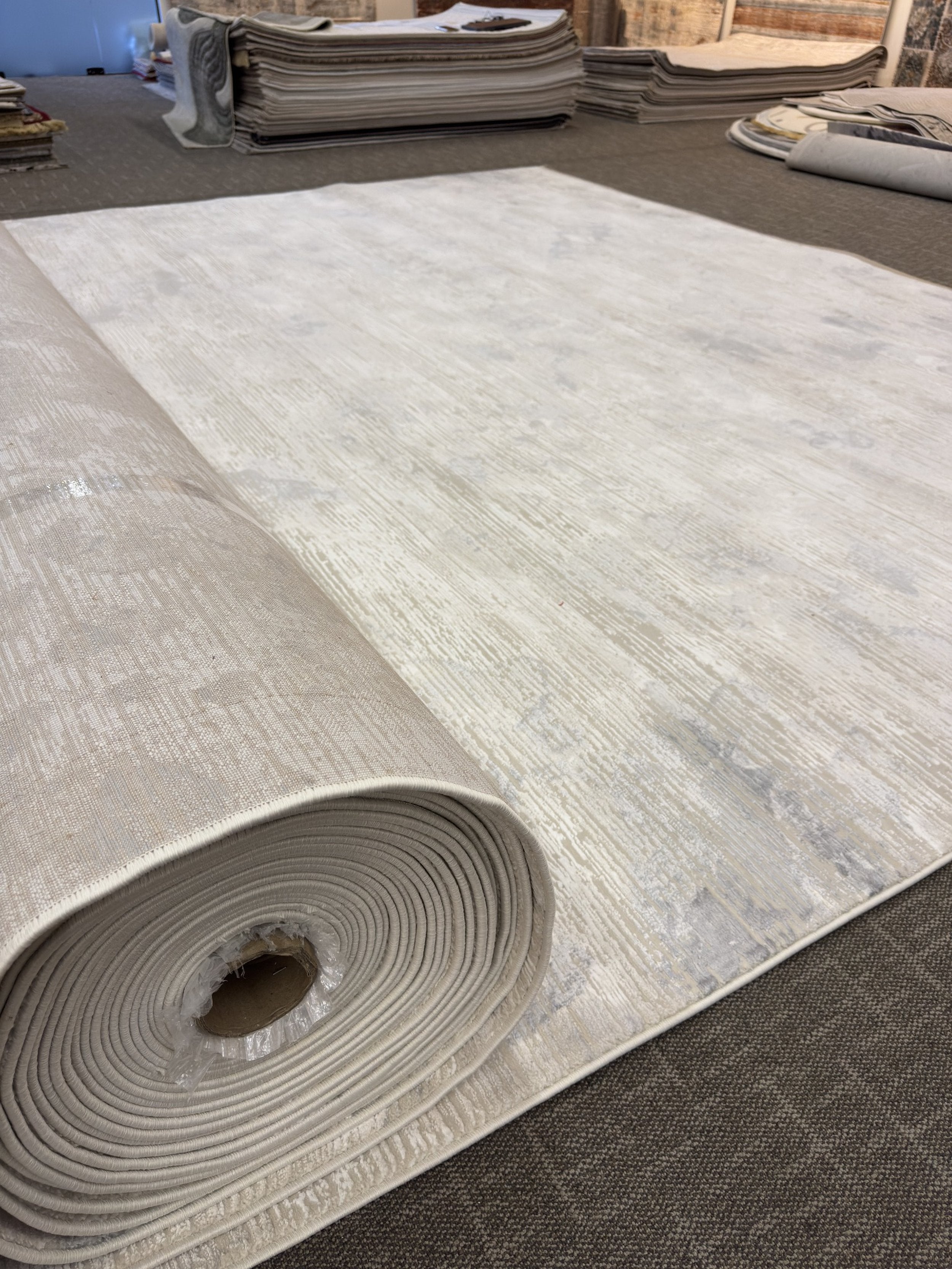 Tapete Turco Retangular Ankara Cream L Grey CD