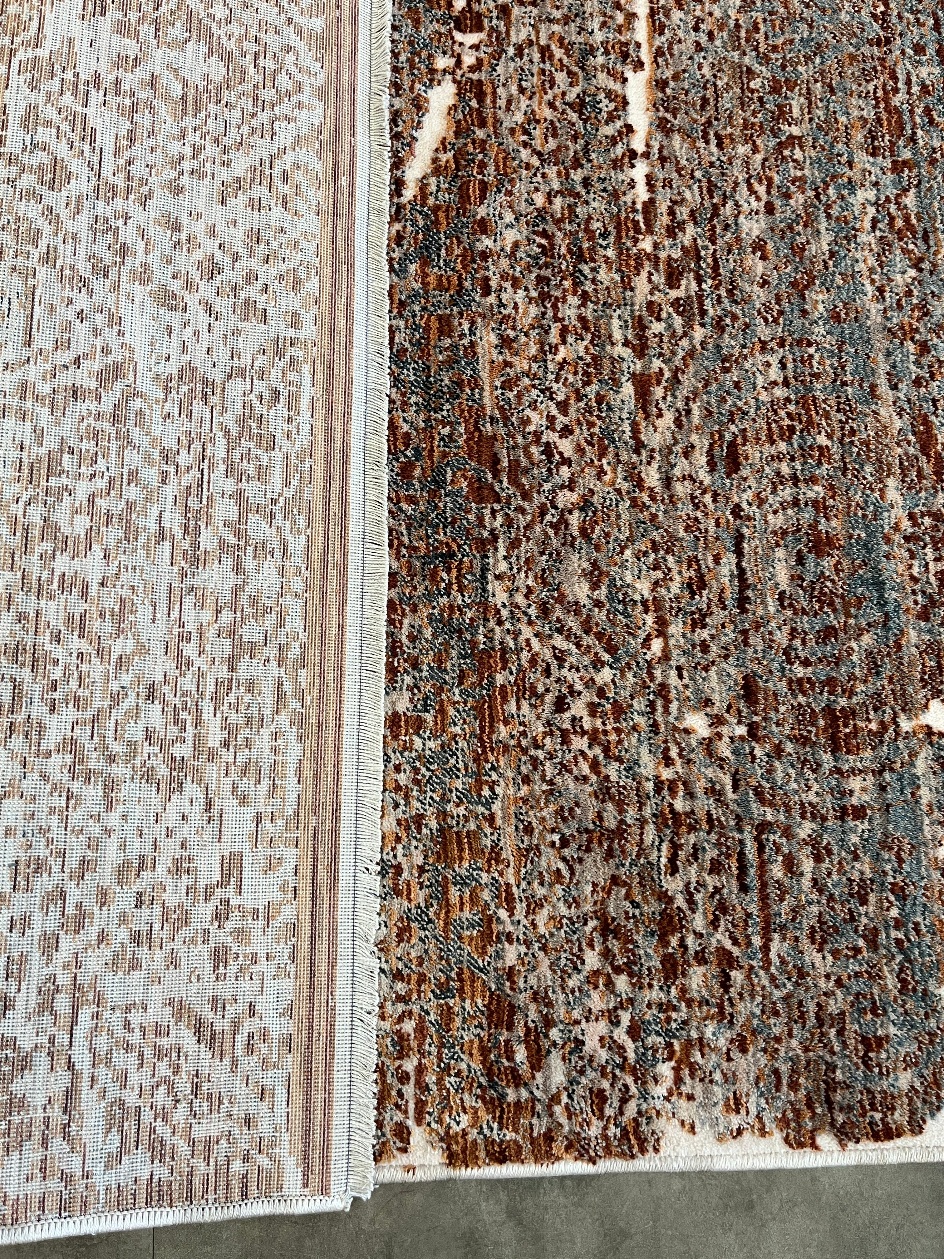 Tapete Turco Retangular Mahali Nomade Brown Cream CD