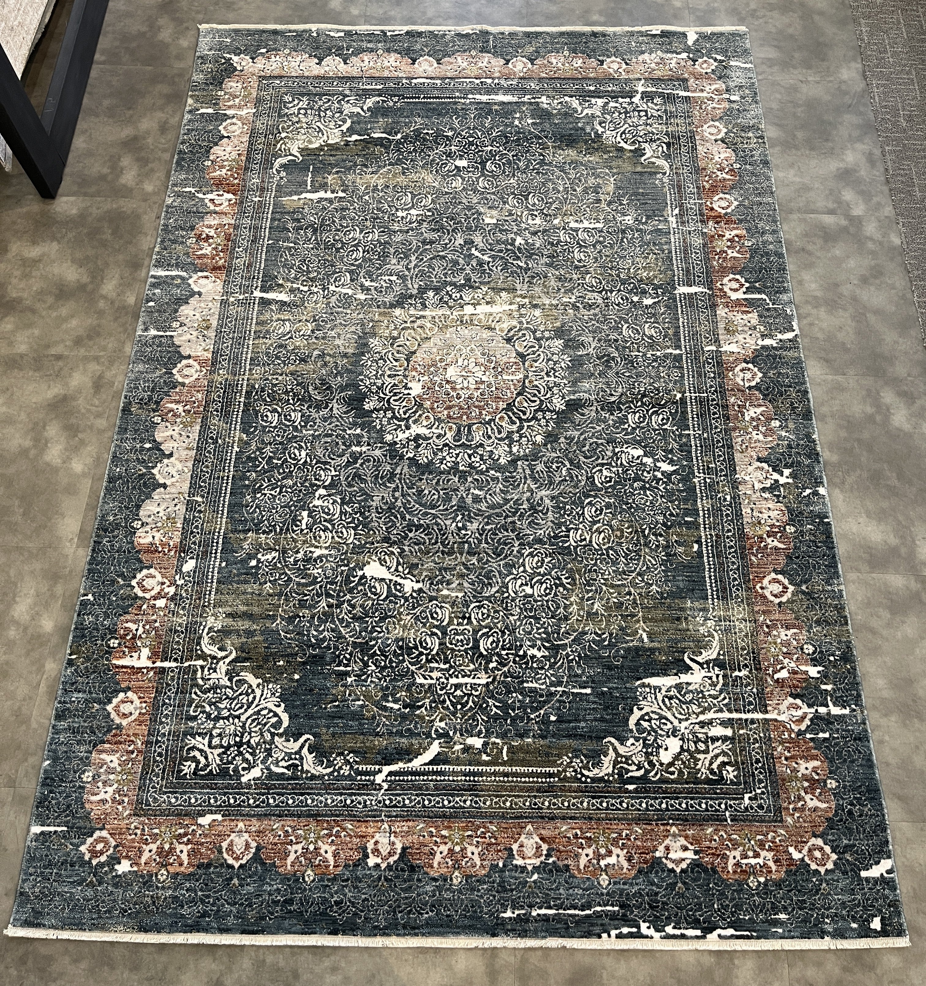 Tapete Turco Retangular Mahali Classico M. Blue CD