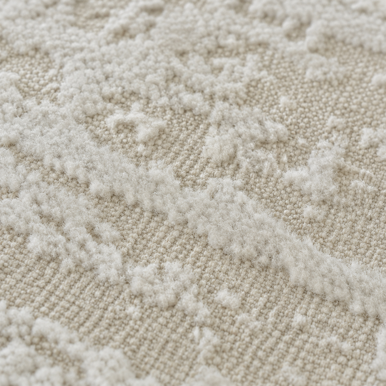 Tapete All Decor Ankara White Cream Turco Abstrato Bege e Creme Retangular