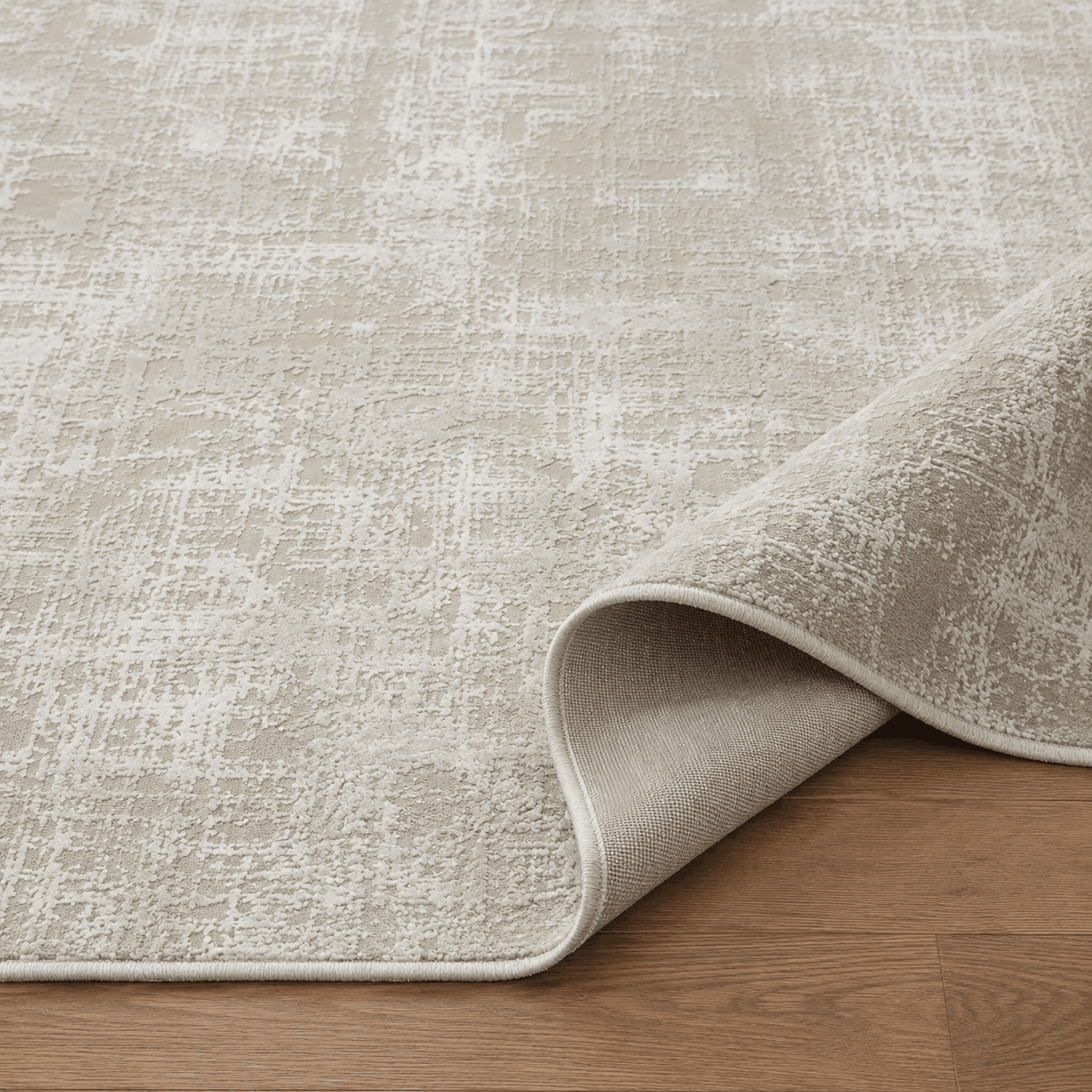 Tapete All Decor Ankara White Cream Turco Abstrato Bege e Creme Retangular