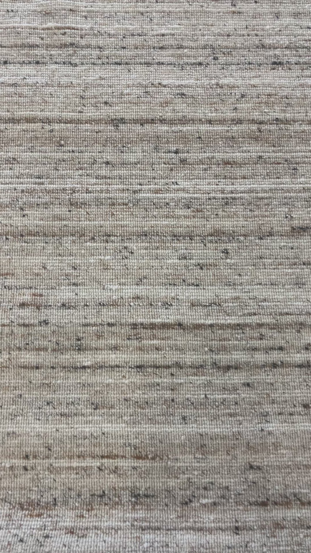 Tapete Indiano Artesanal Retangular Bege Marfim AB 2,50 x 3,00