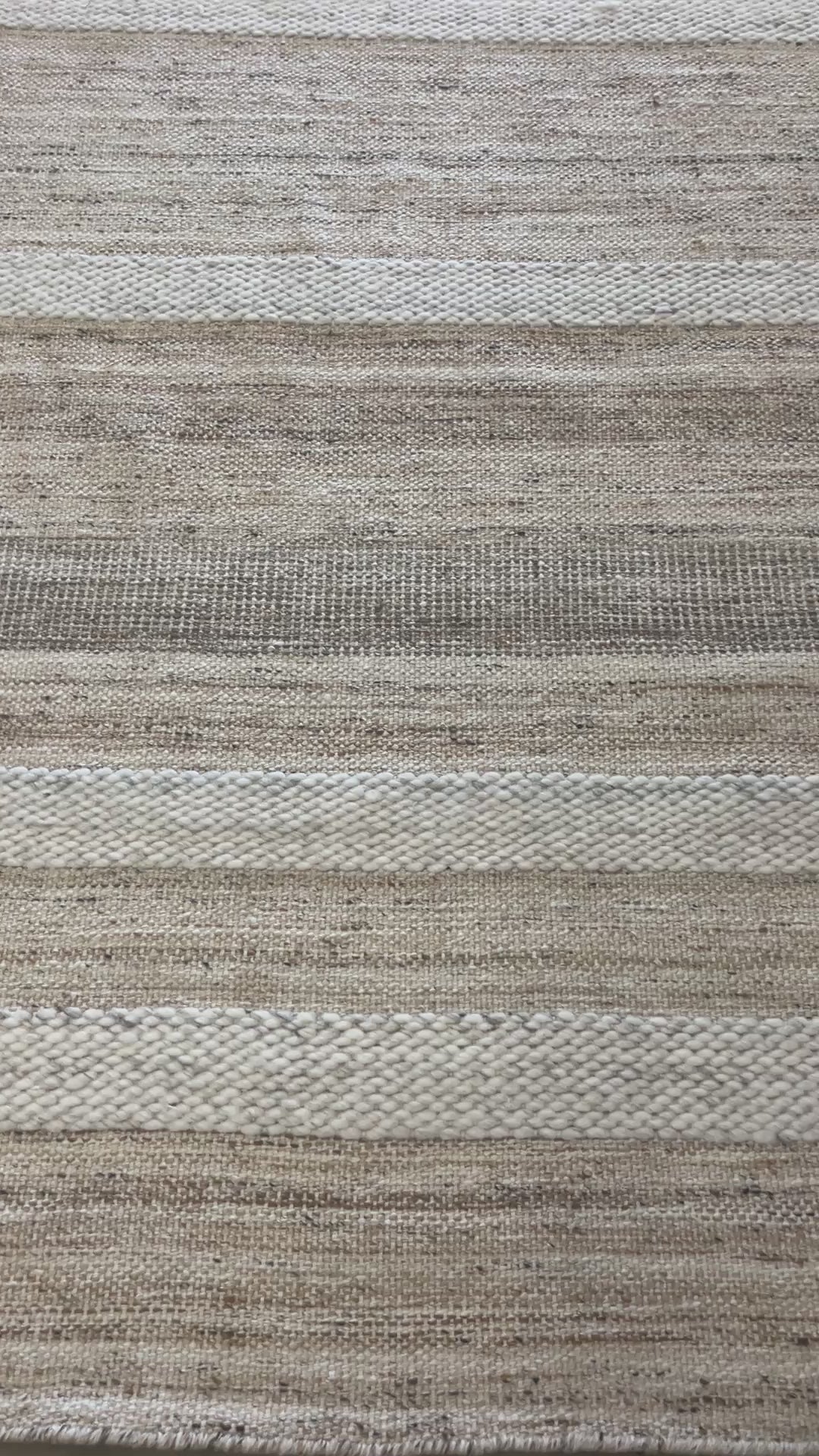 Tapete Indiano Artesanal Retangular Bege Marfim AB 2,00 x 3,00