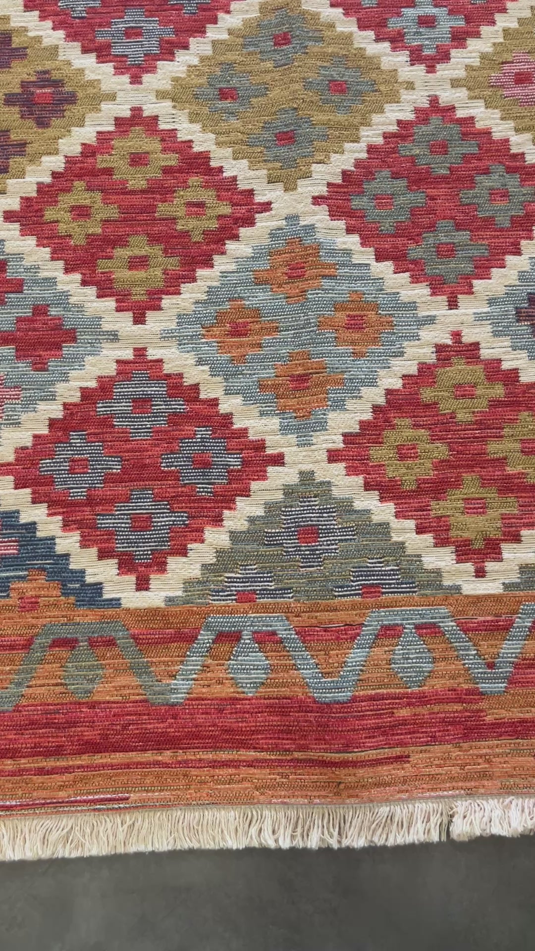Tapete Turco Kilim Retangular Terracota Imperial BH 1,00 x 1,50