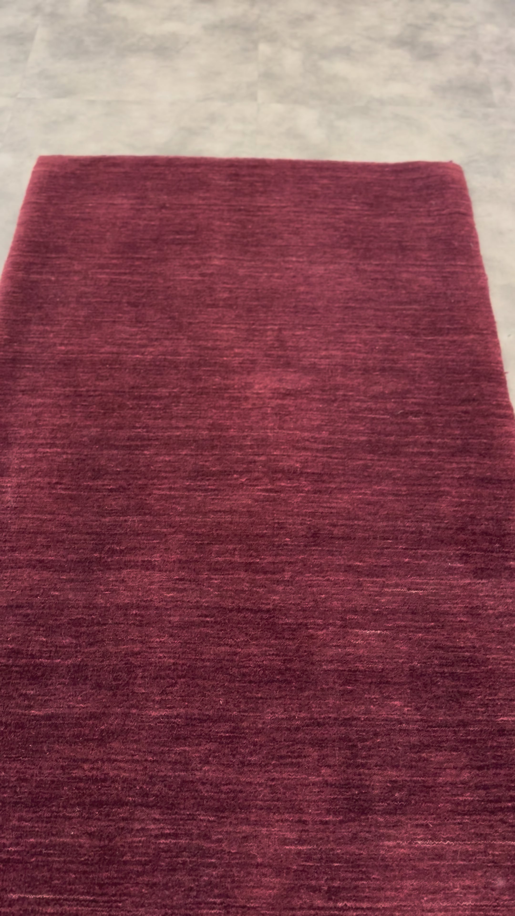 Tapete Indiano Artesanal Retangular Vinho Rústico 2,15 x 0,98