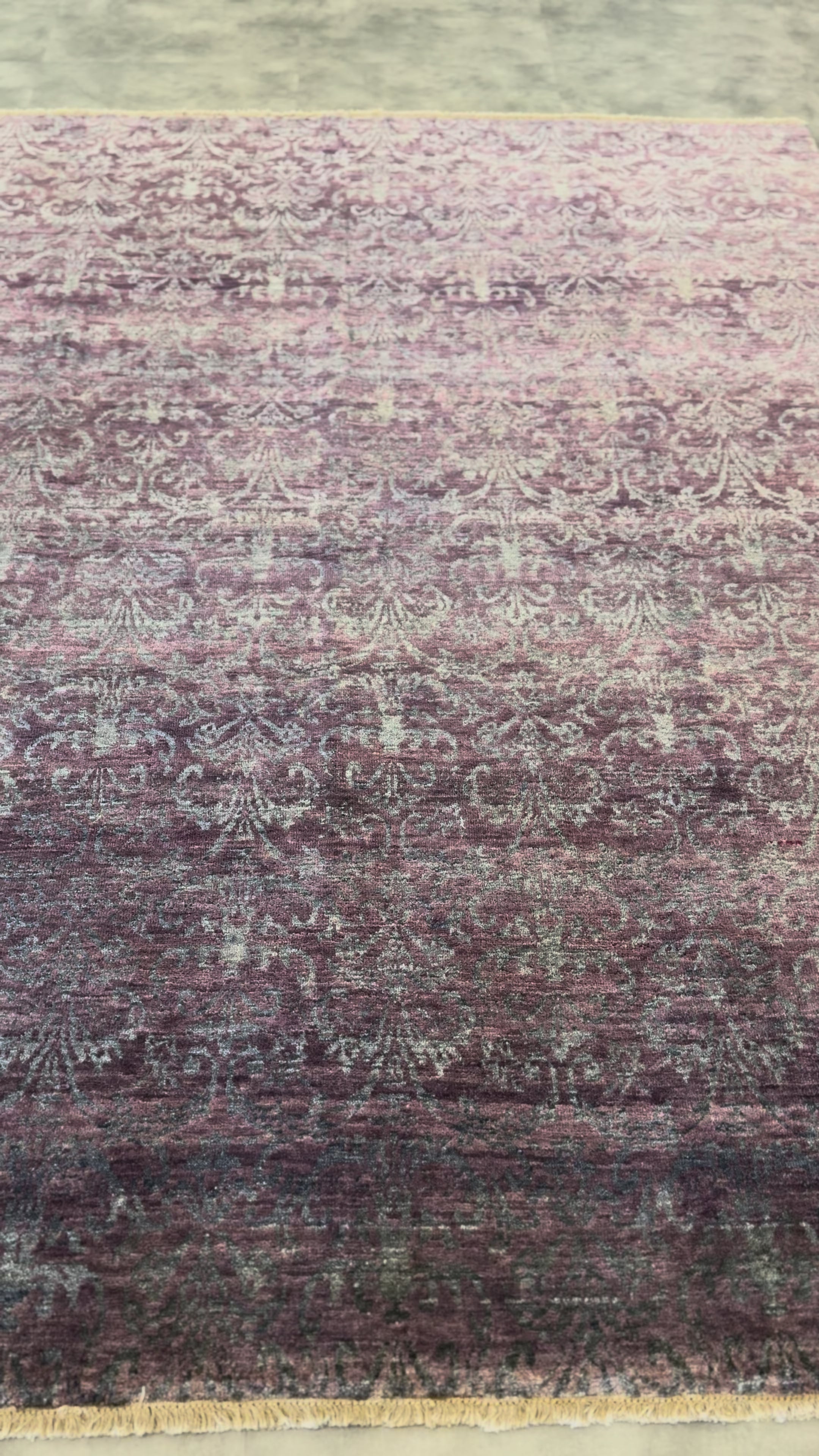 Tapete Indiano Artesanal Retangular Ameixa Antique 1,90 x 2,50